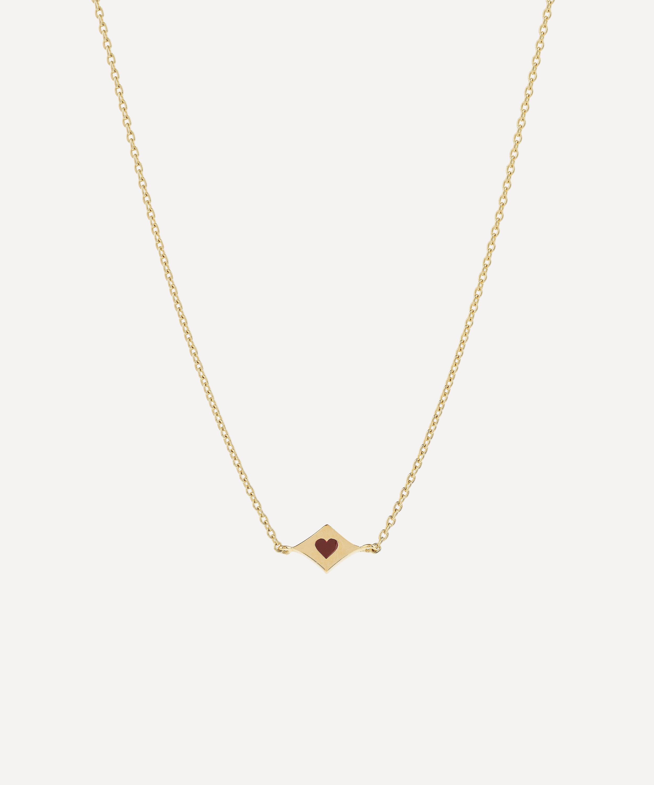 Anna + Nina - Gold-Plated Lucky Heart Necklace
