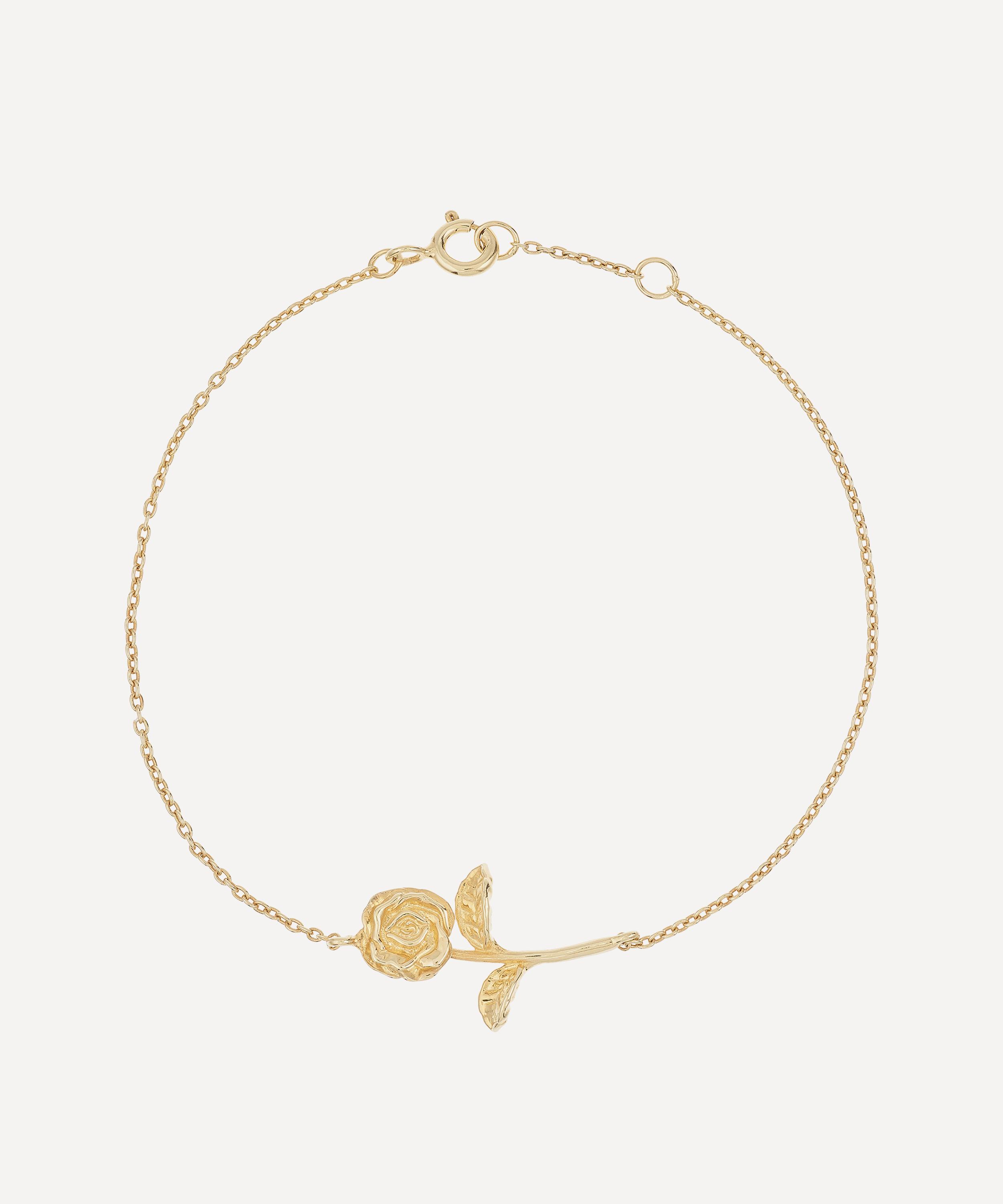 Anna + Nina - Gold-Plated Honourable Rose Chain Bracelet