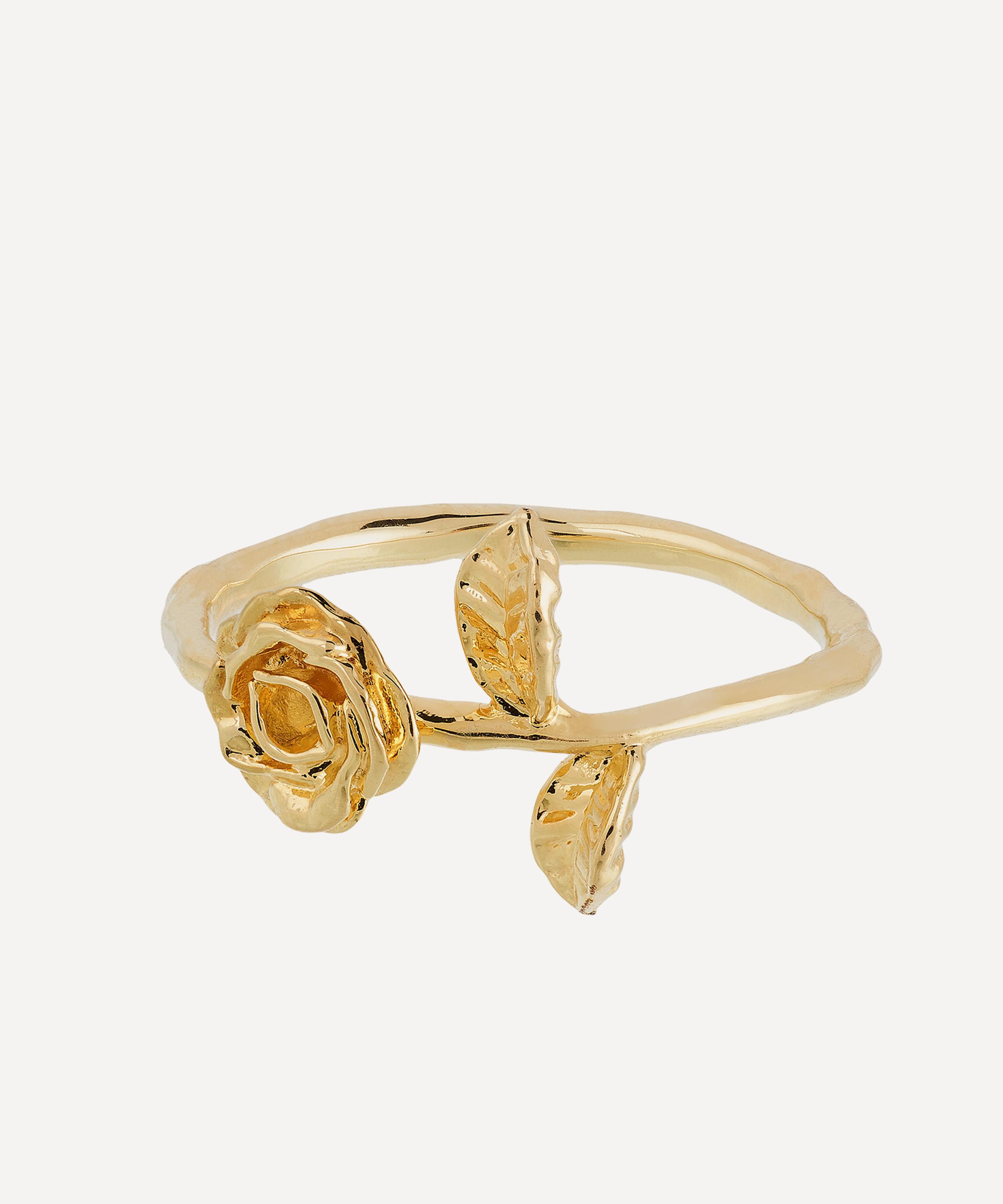 Anna + Nina - Gold-Plated Honourable Rose Ring