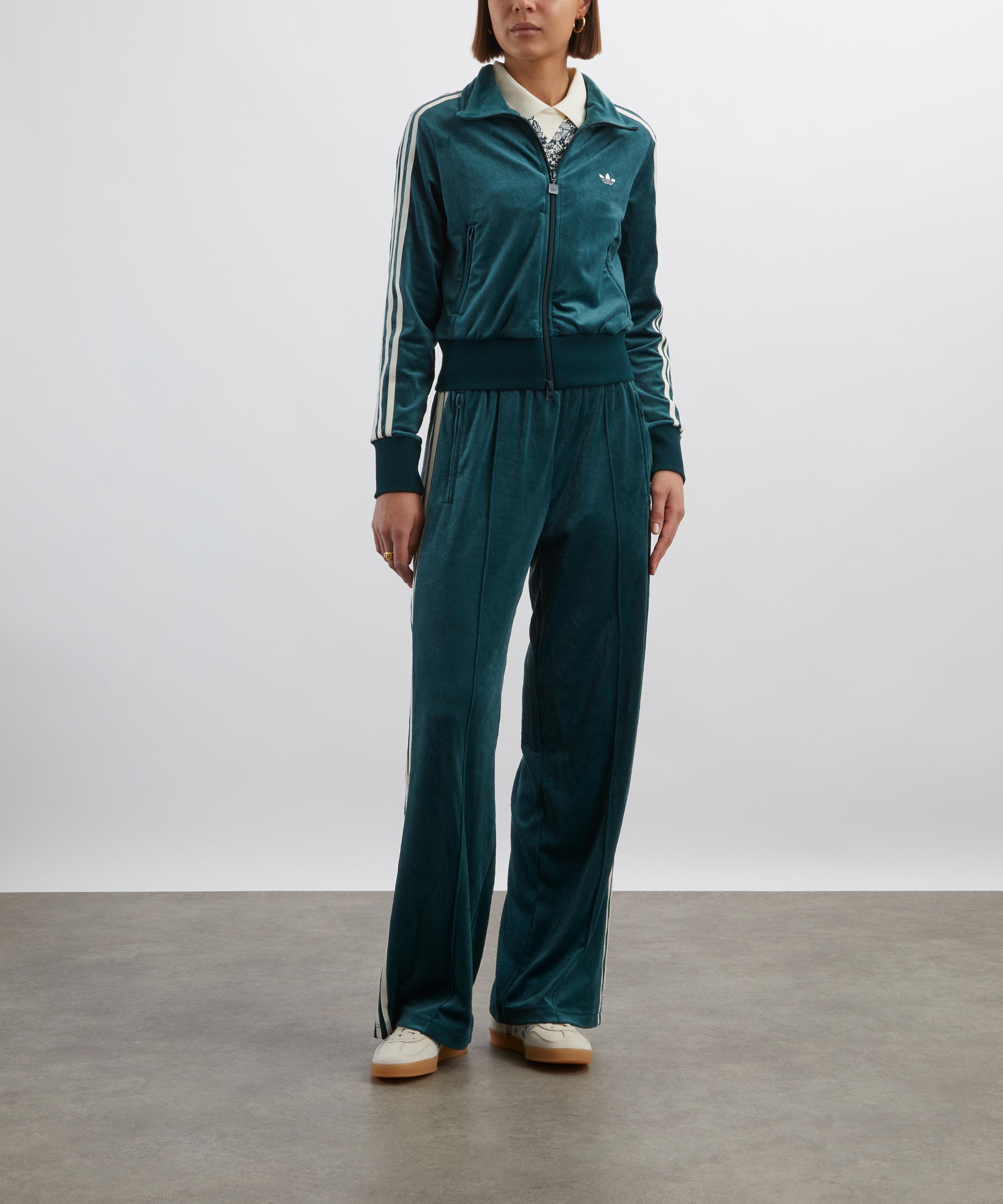 Adidas - x Liberty London Debossed Velvet Firebird Track Top image number 1