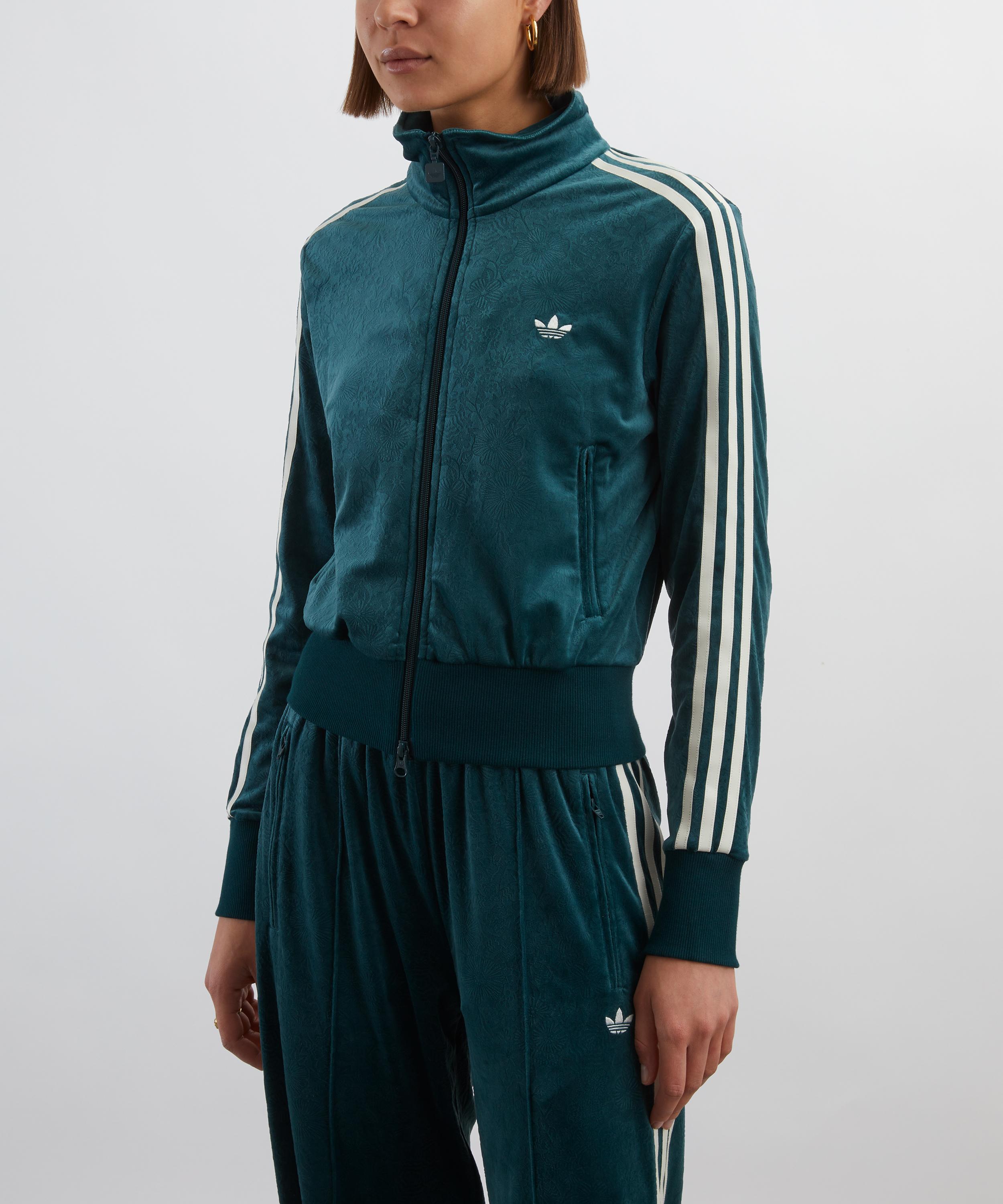 Adidas - x Liberty London Debossed Velvet Firebird Track Top image number 3