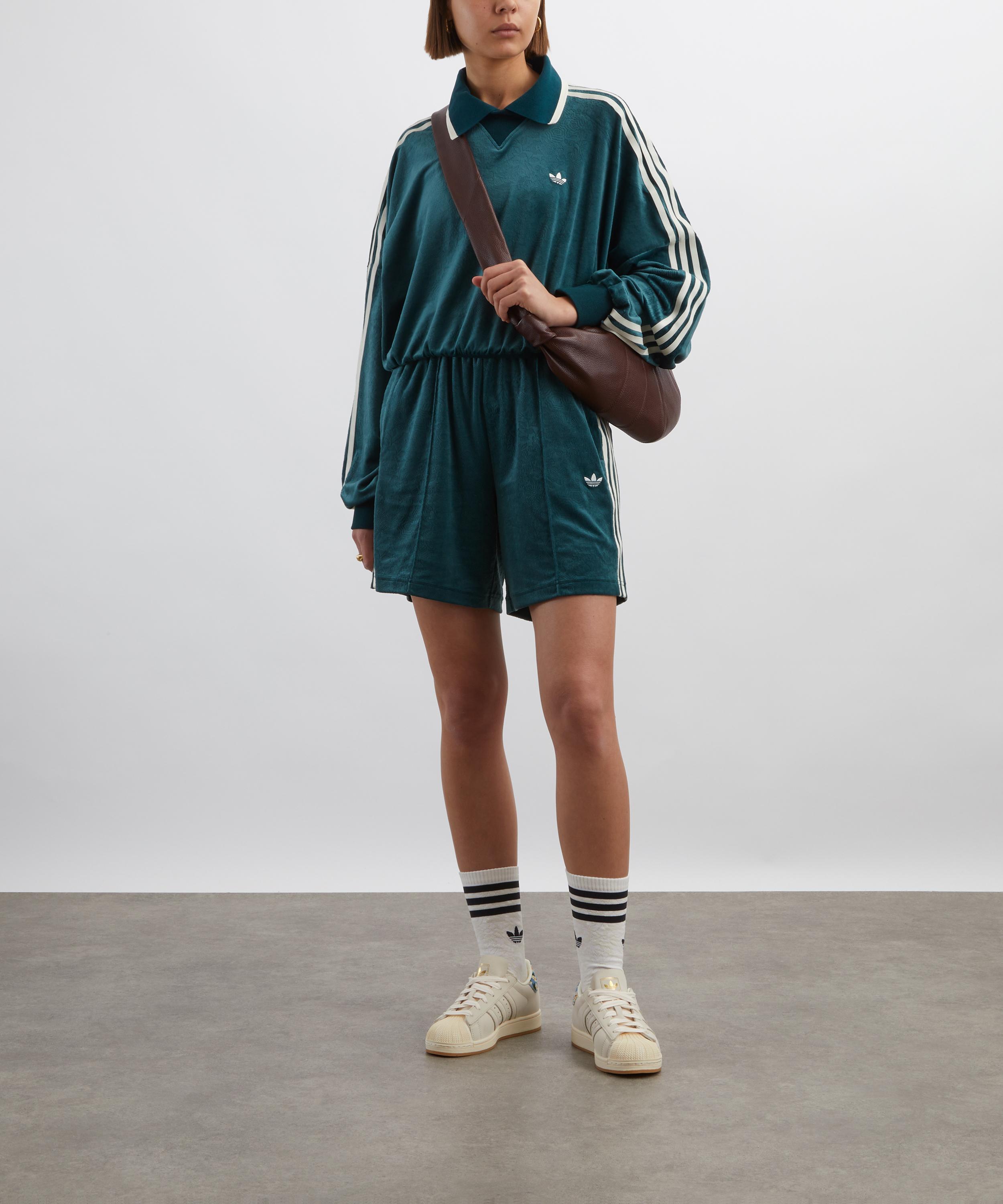 Adidas - x Liberty London Debossed Velvet Sweatshirt image number 1