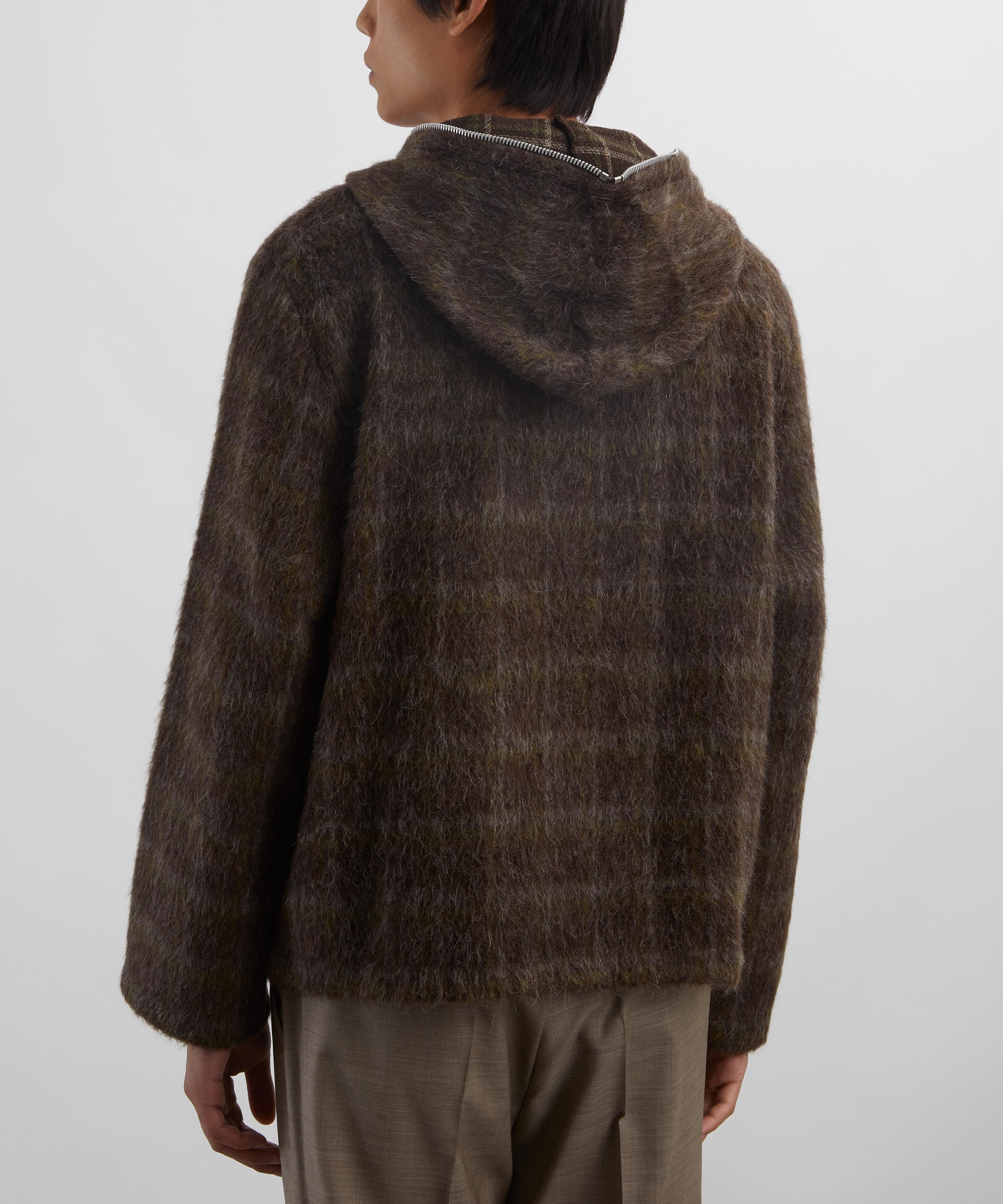 Our Legacy - Brown Checked Hooded Jacket image number 3