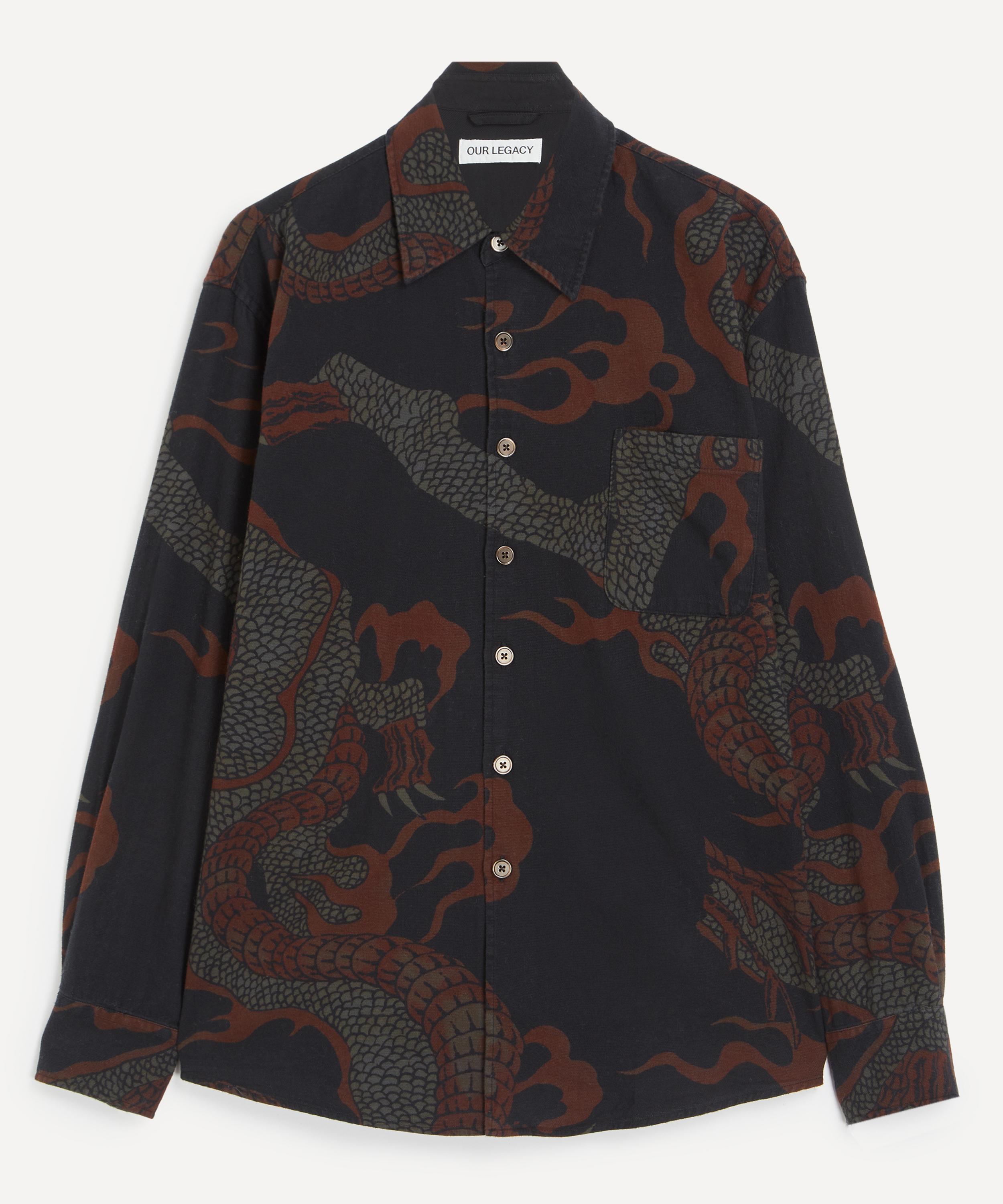Our Legacy - Above Brown Abstract Snake Shirt
