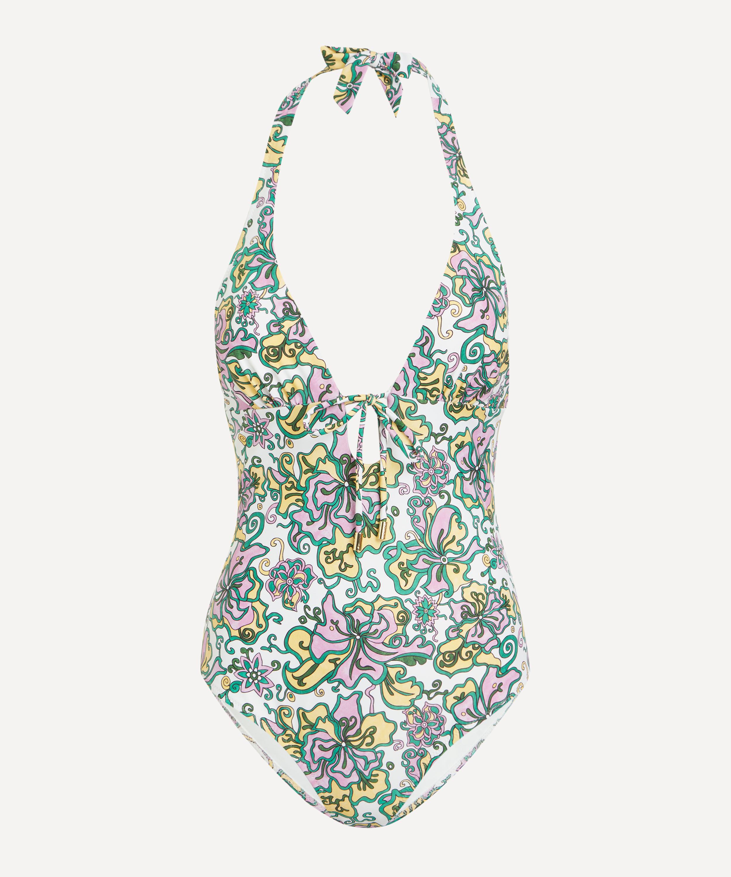 Heidi Klein - Halterneck Swimsuit in Liberty Fabrics’ Kings Road 