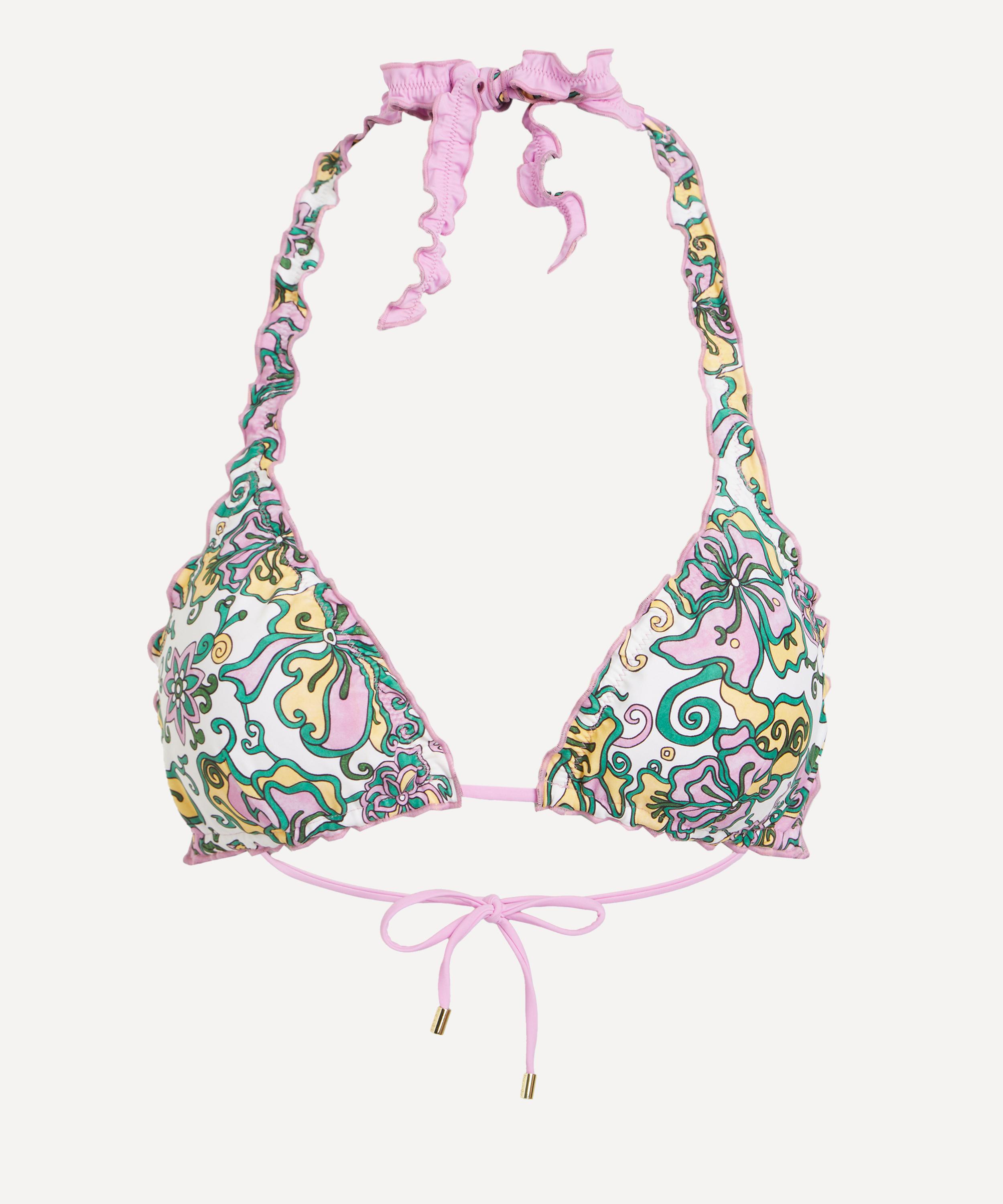 Heidi Klein - Reversible Ruffle Triangle Top in Liberty Fabrics’ Kings Road