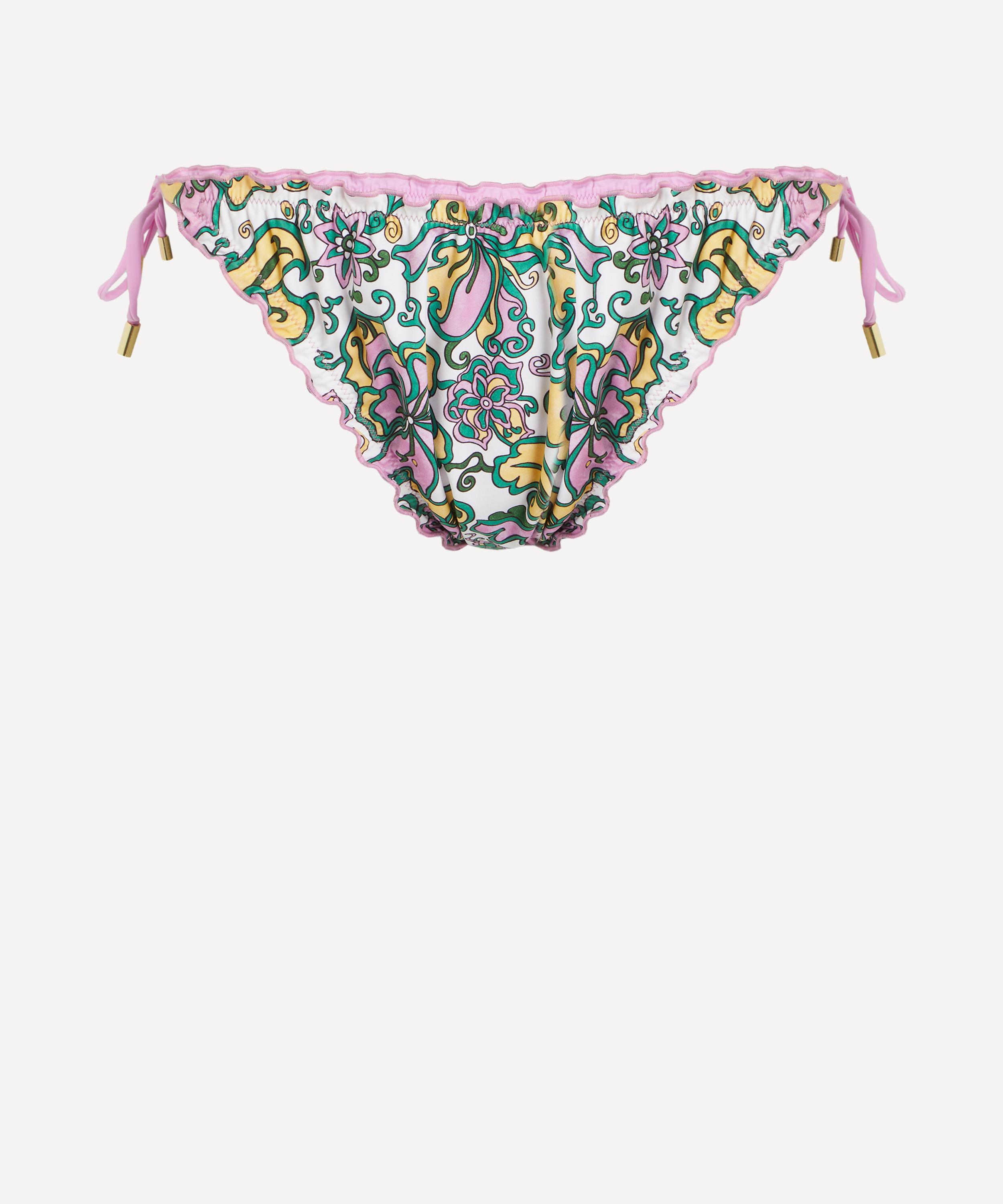 Heidi Klein - Reversible Ruffle Triangle Bottoms in Liberty Fabrics’ Kings Road