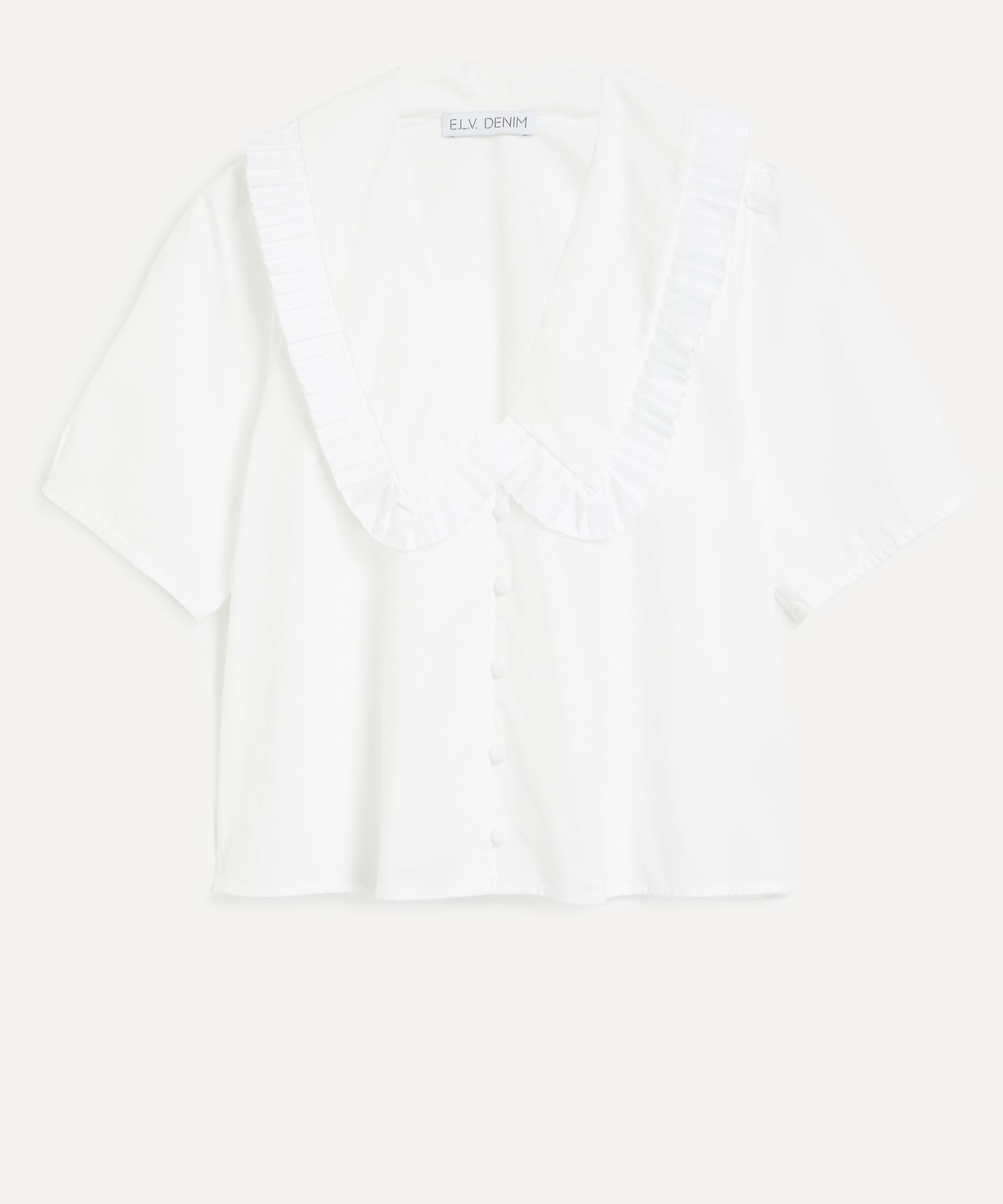 E.L.V. Denim - Lola Poplin Short-Sleeve Top