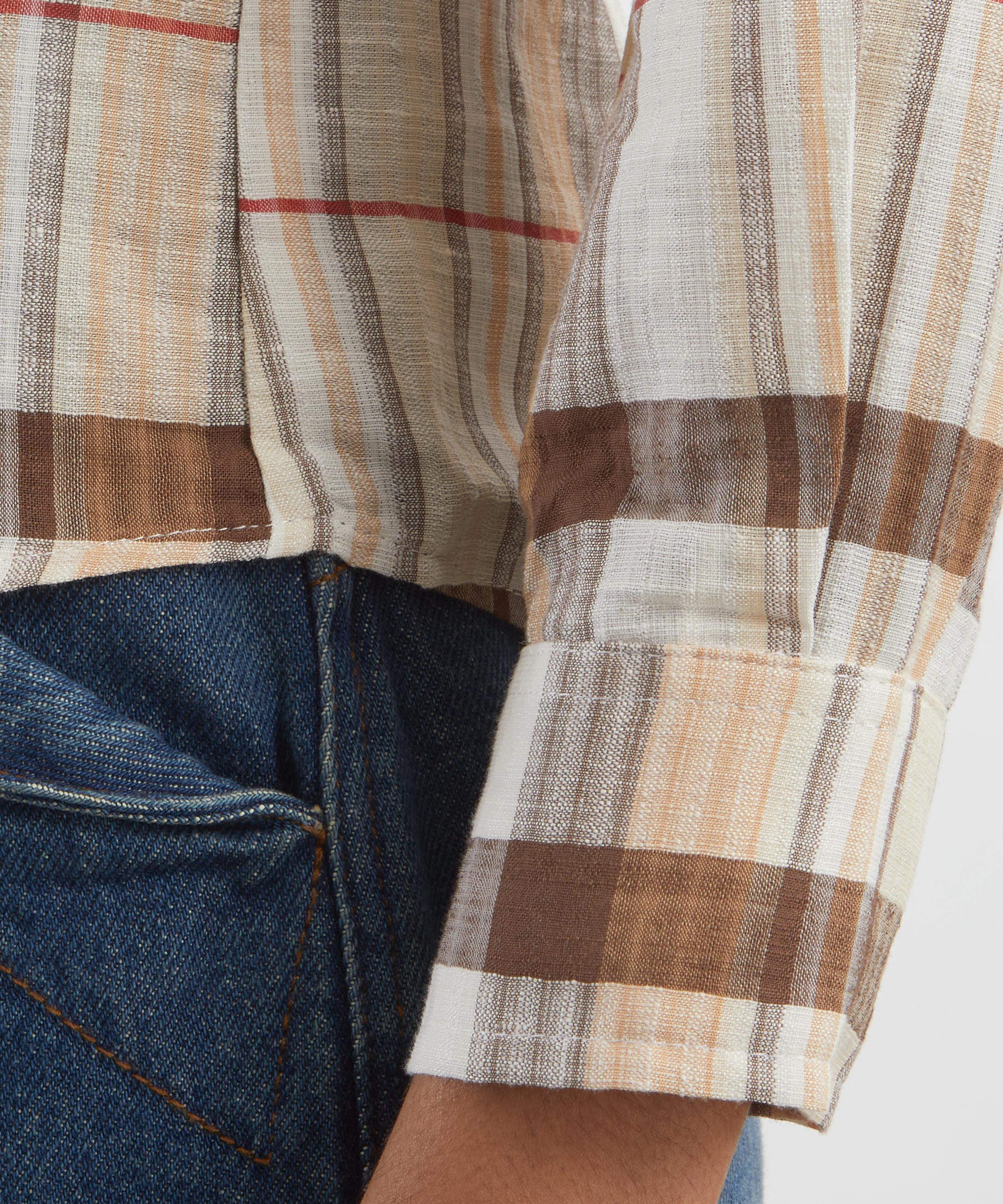 Gimaguas - Agusta Brown Checkered Shirt image number 4