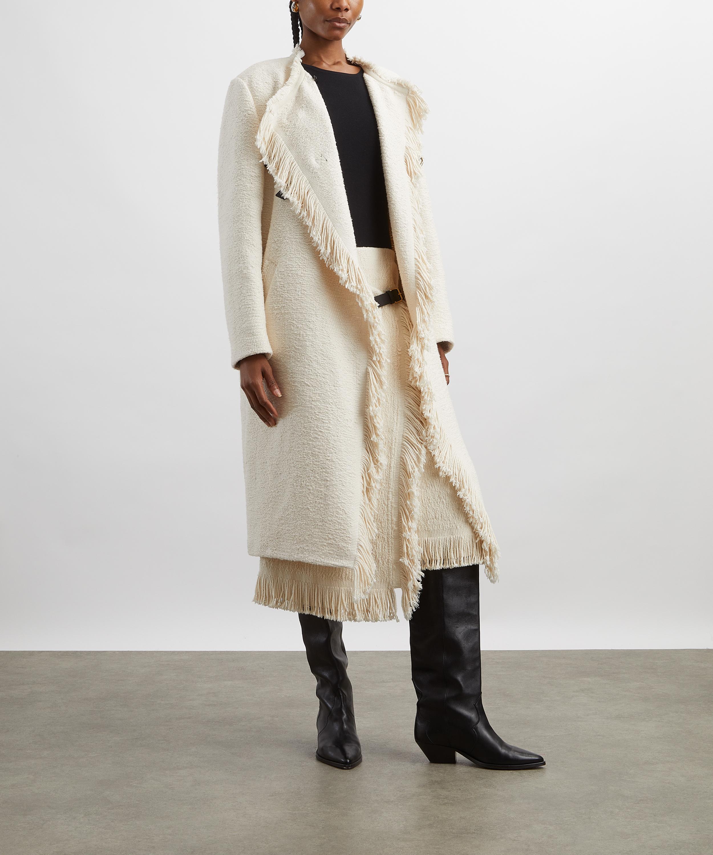 Isabel Marant - Gameia Fringed Cotton and Linen-Blend Coat image number 1