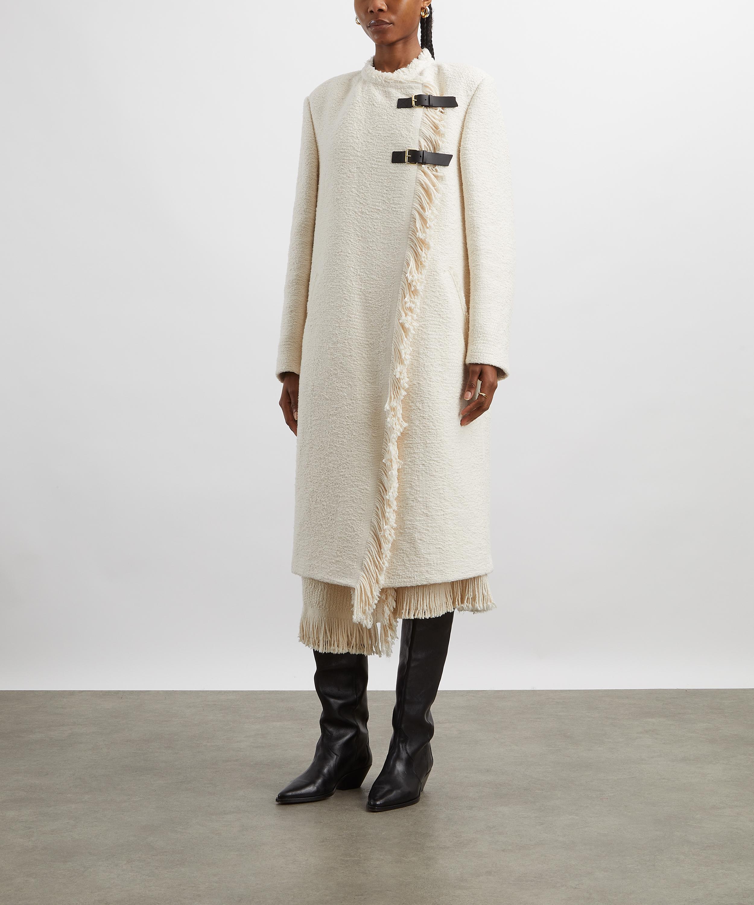 Isabel Marant - Gameia Fringed Cotton and Linen-Blend Coat image number 2