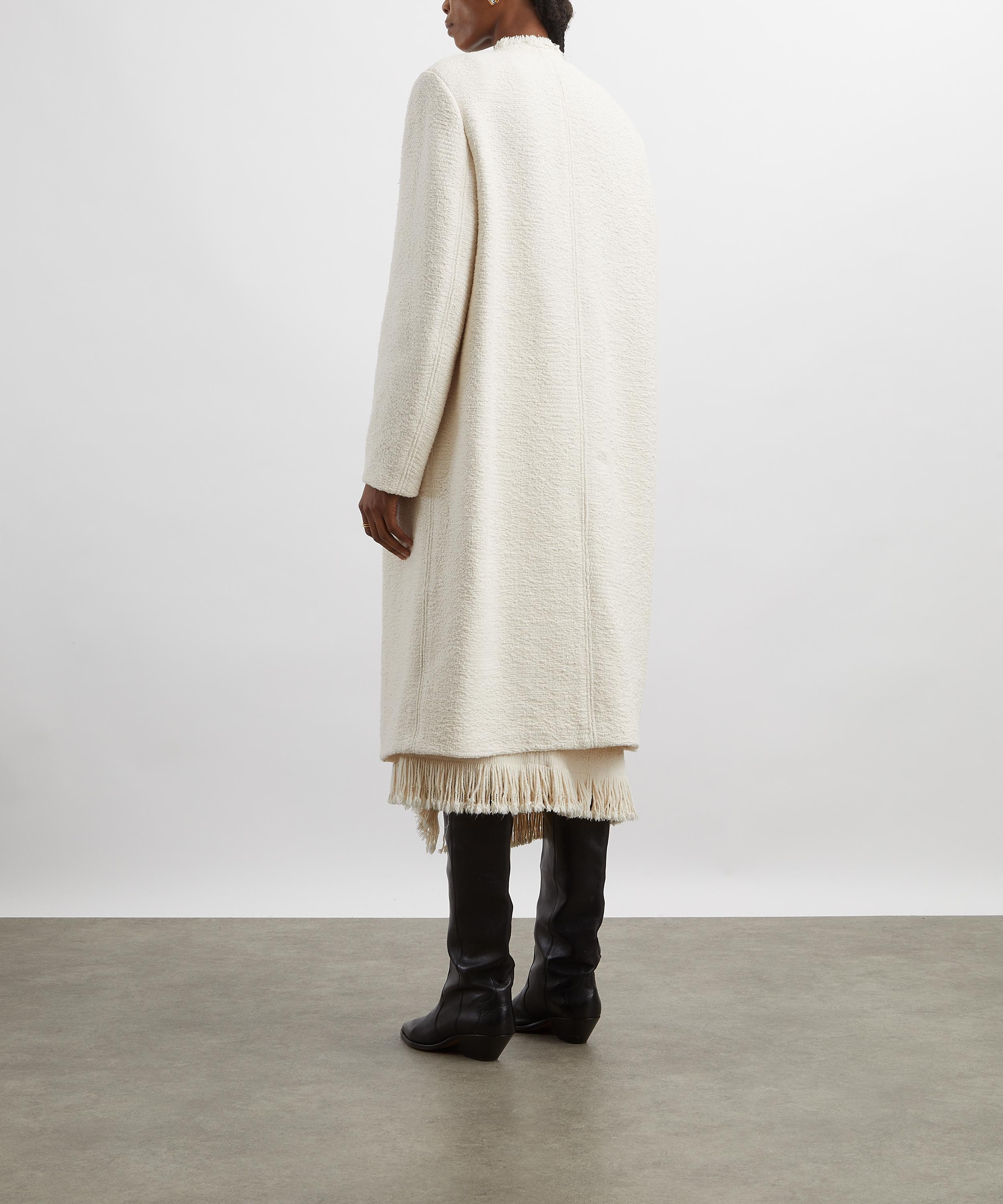 Isabel Marant - Gameia Fringed Cotton and Linen-Blend Coat image number 3