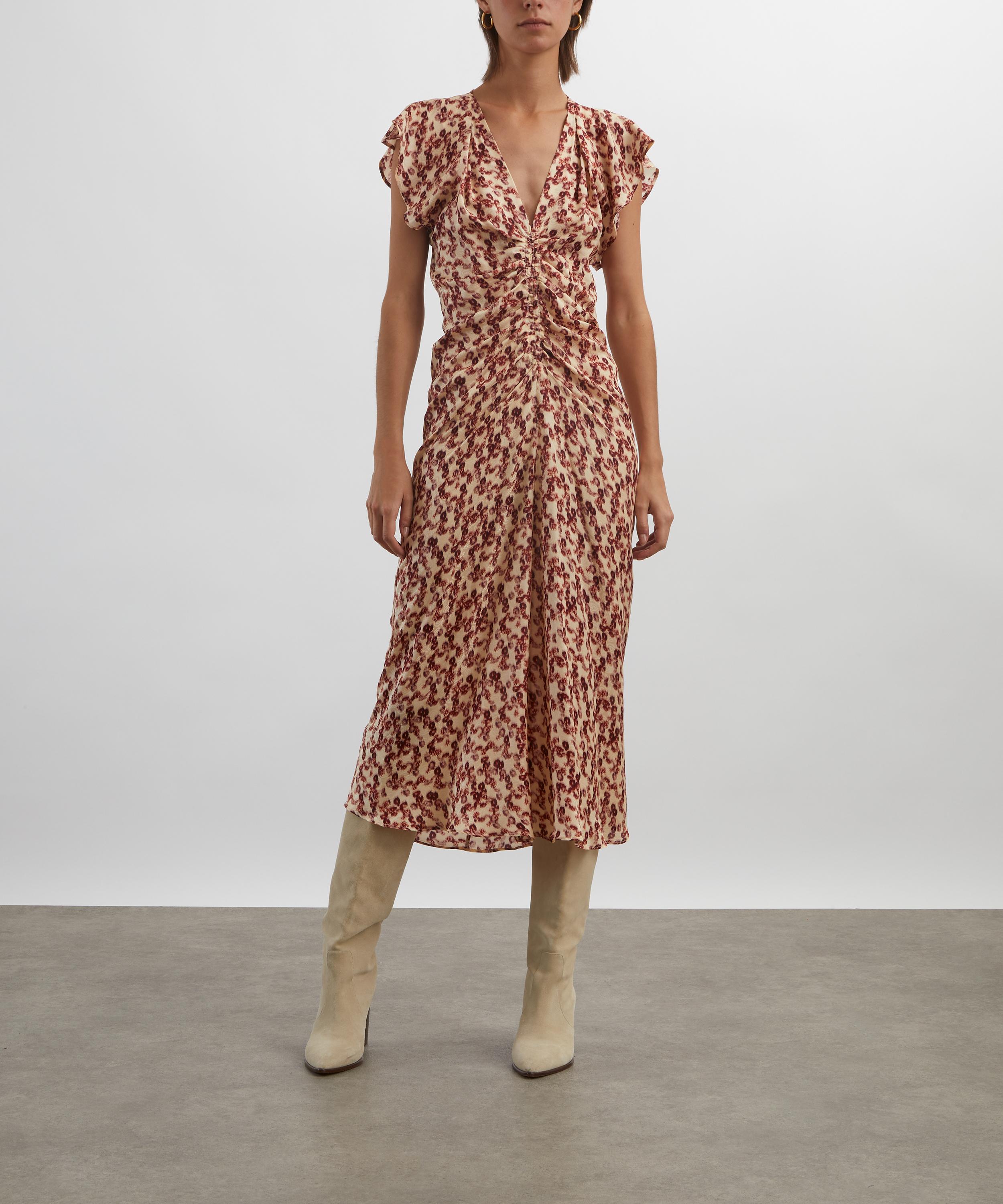 Isabel Marant - Lyndsay Patterned Jacquard Midi Dress image number 2
