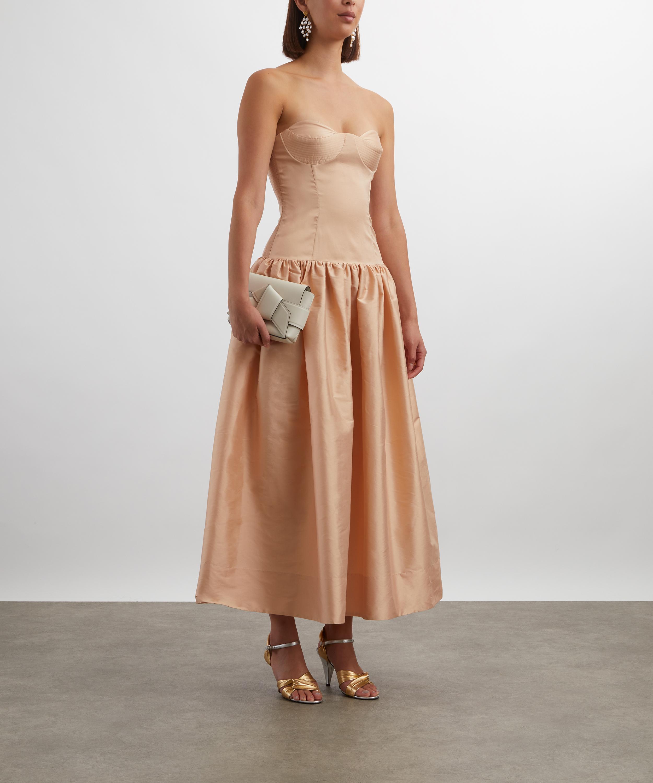 Anna October - Chloé Peach Satin Dress image number 1