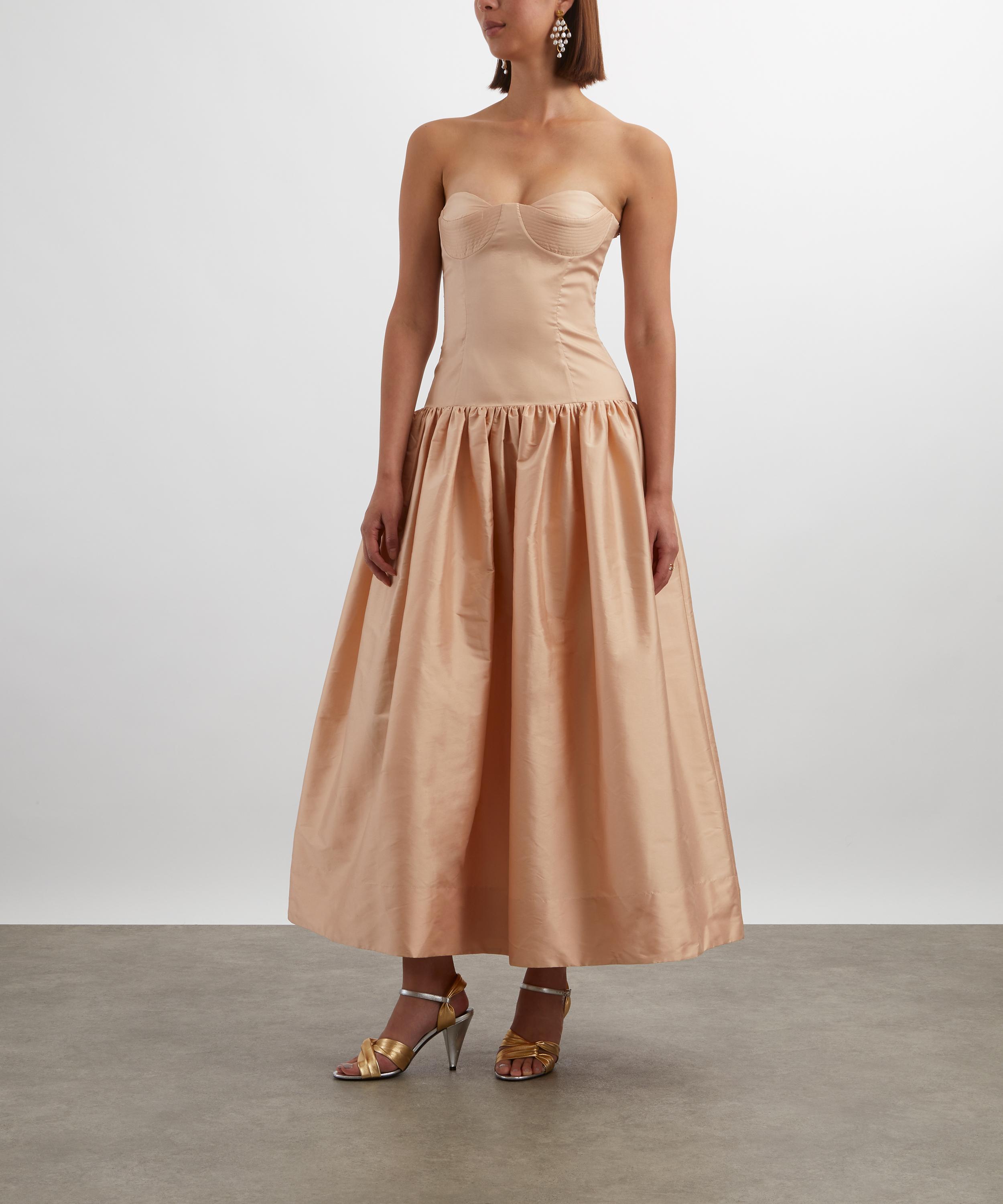Anna October - Chloé Peach Satin Dress image number 2