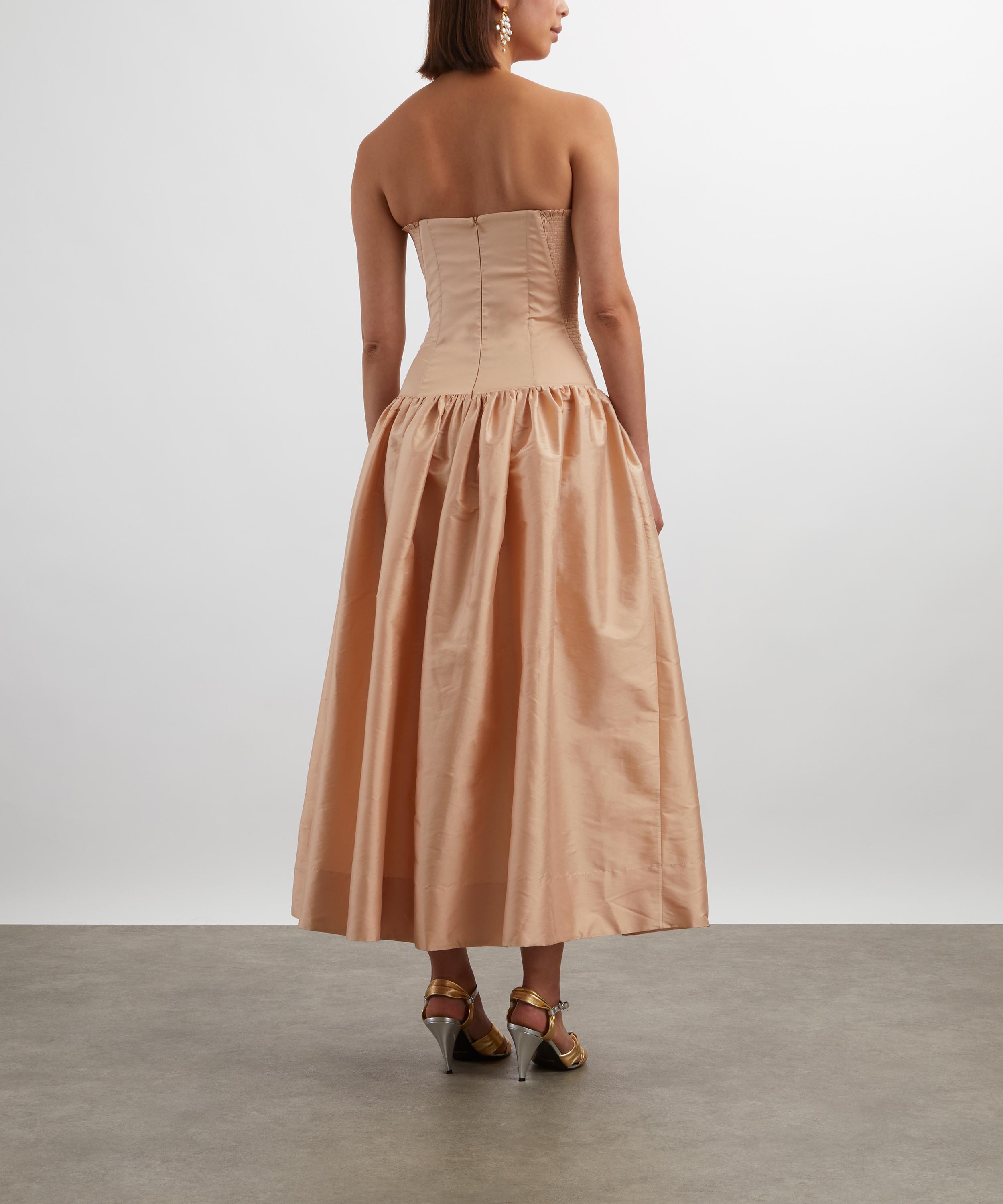 Anna October - Chloé Peach Satin Dress image number 3