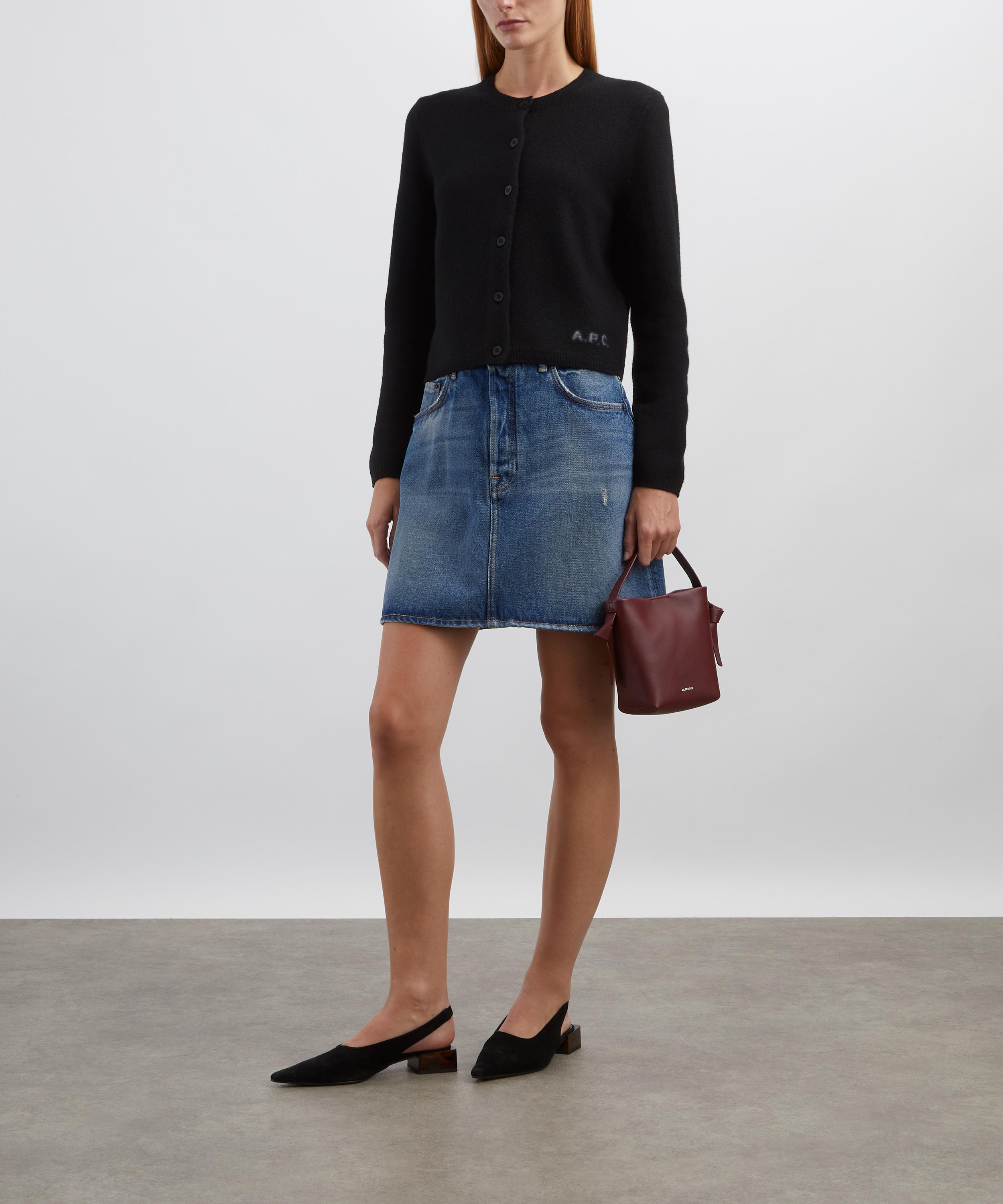 A.P.C. - Mila Black Merino Wool Cardigan image number 1