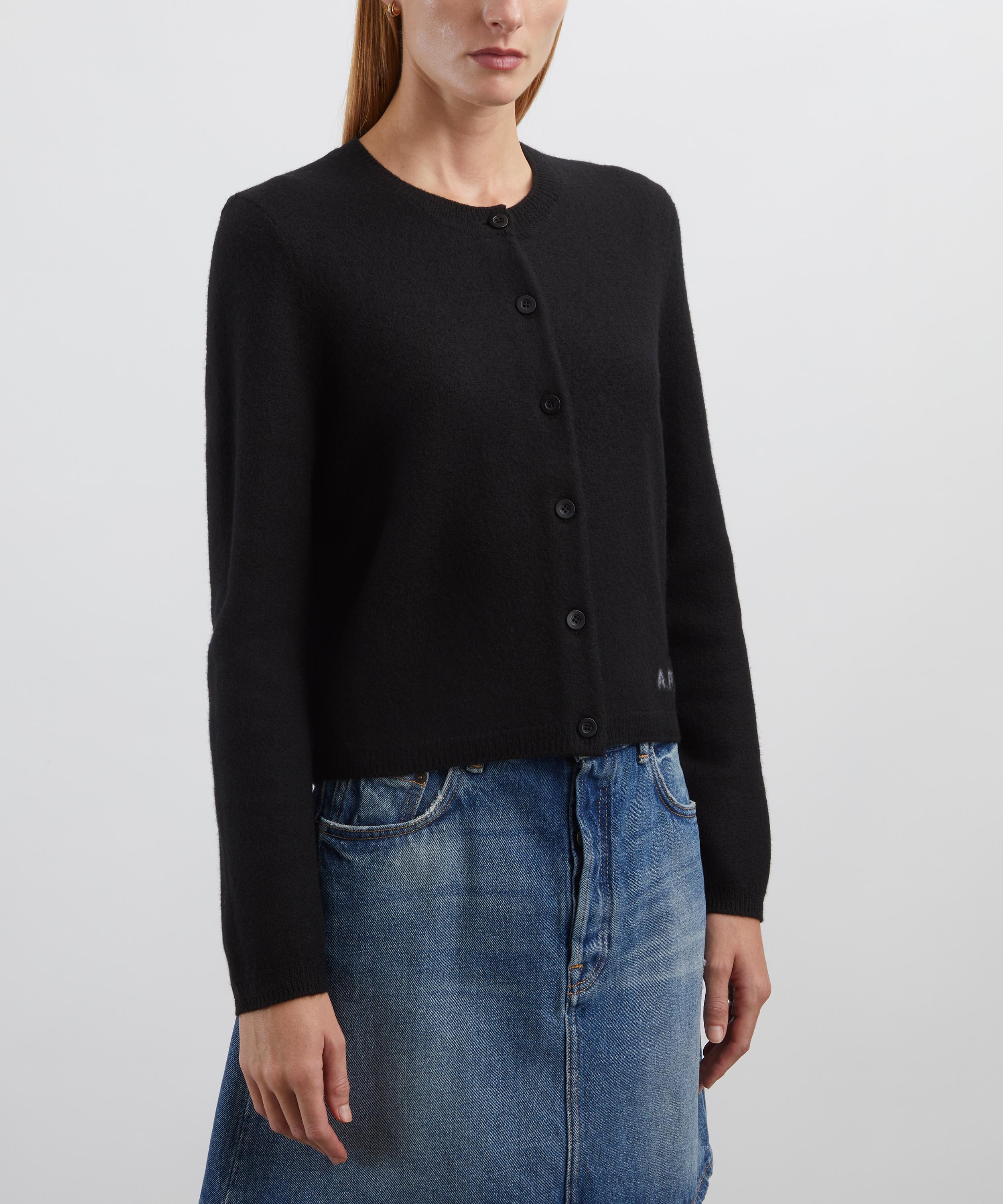 A.P.C. - Mila Black Merino Wool Cardigan image number 2