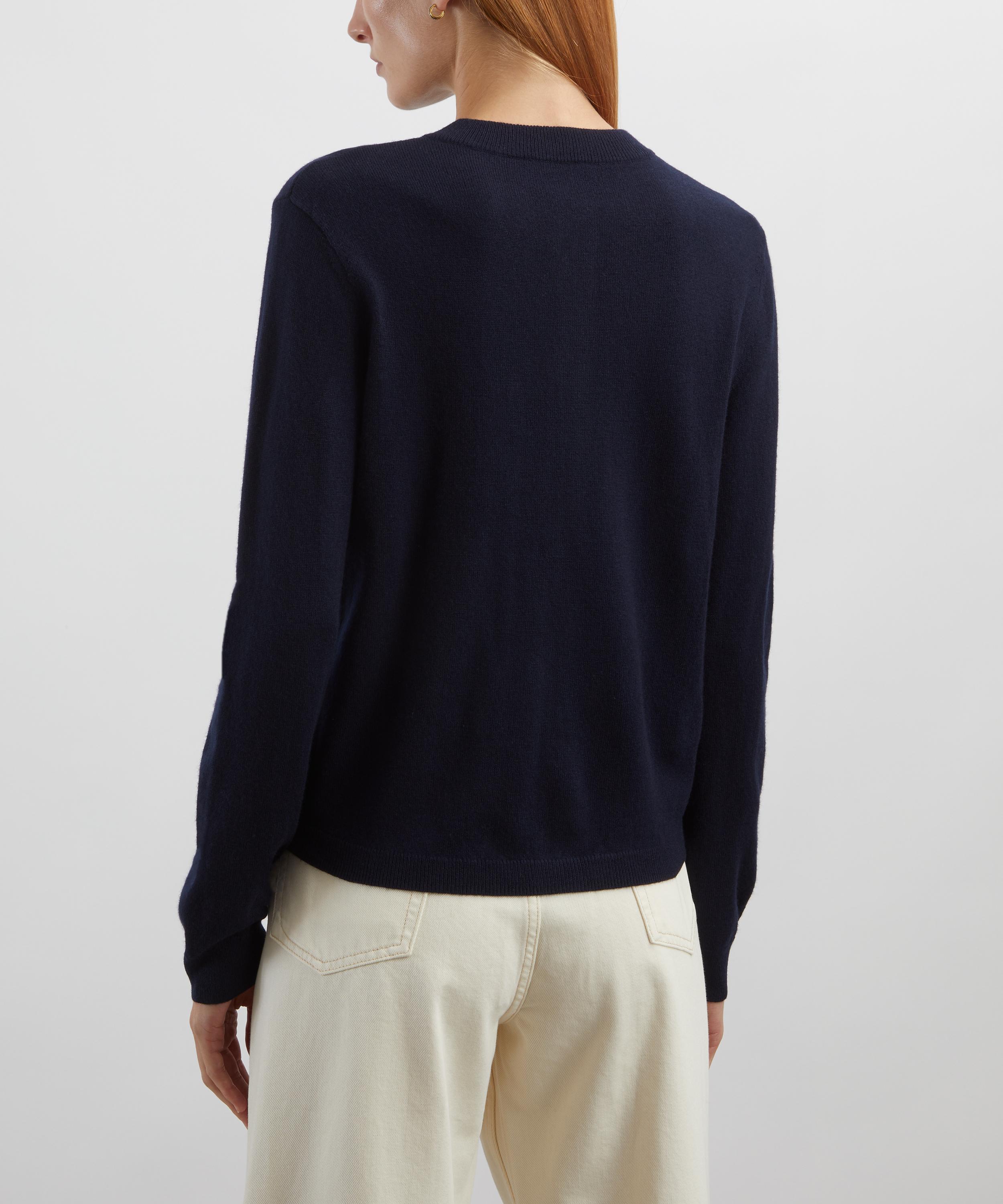 A.P.C. - Aria Dark Navy Argyle Cardigan image number 3