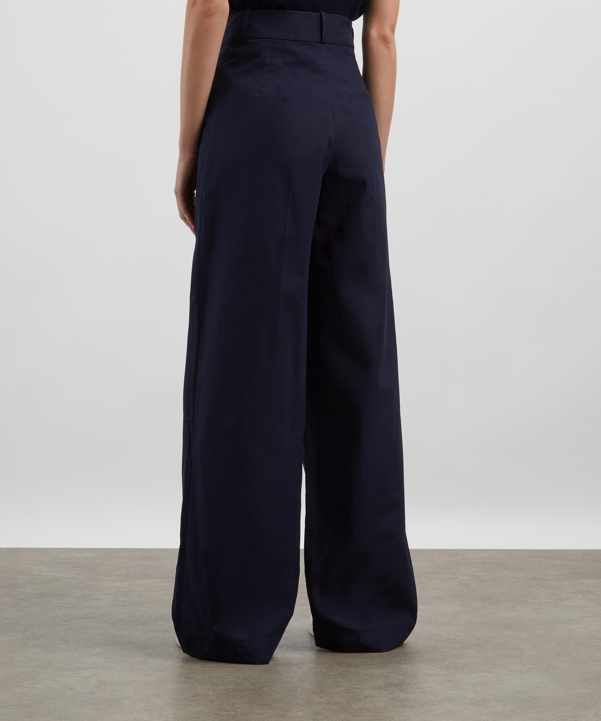 A.P.C. - Veronica Dark Navy Loose Chino Trousers image number 3