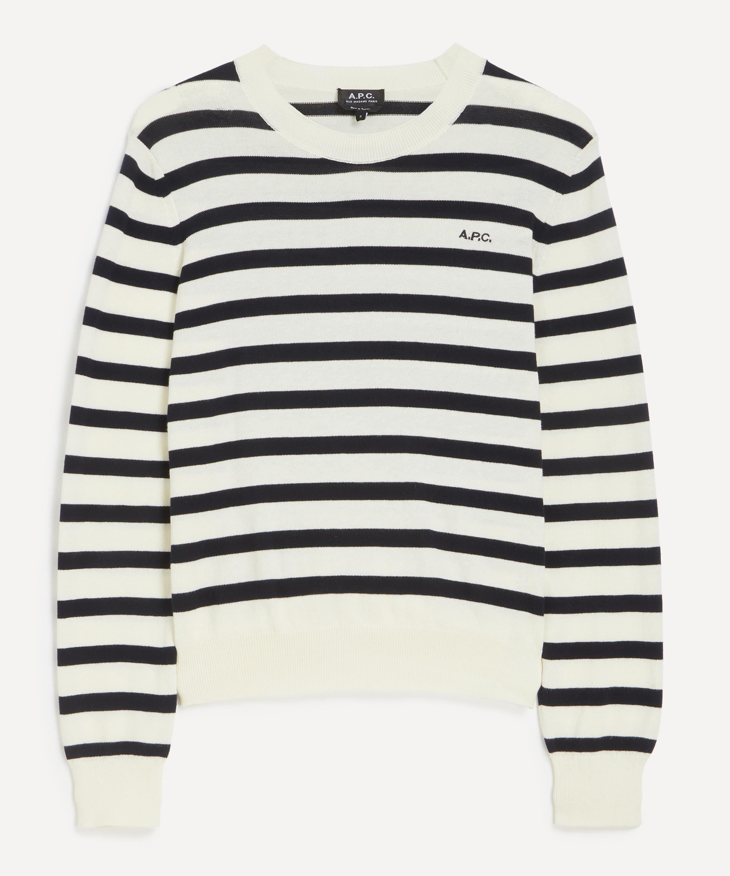 A.P.C. - Josepha Striped Cotton Jumper image number 0