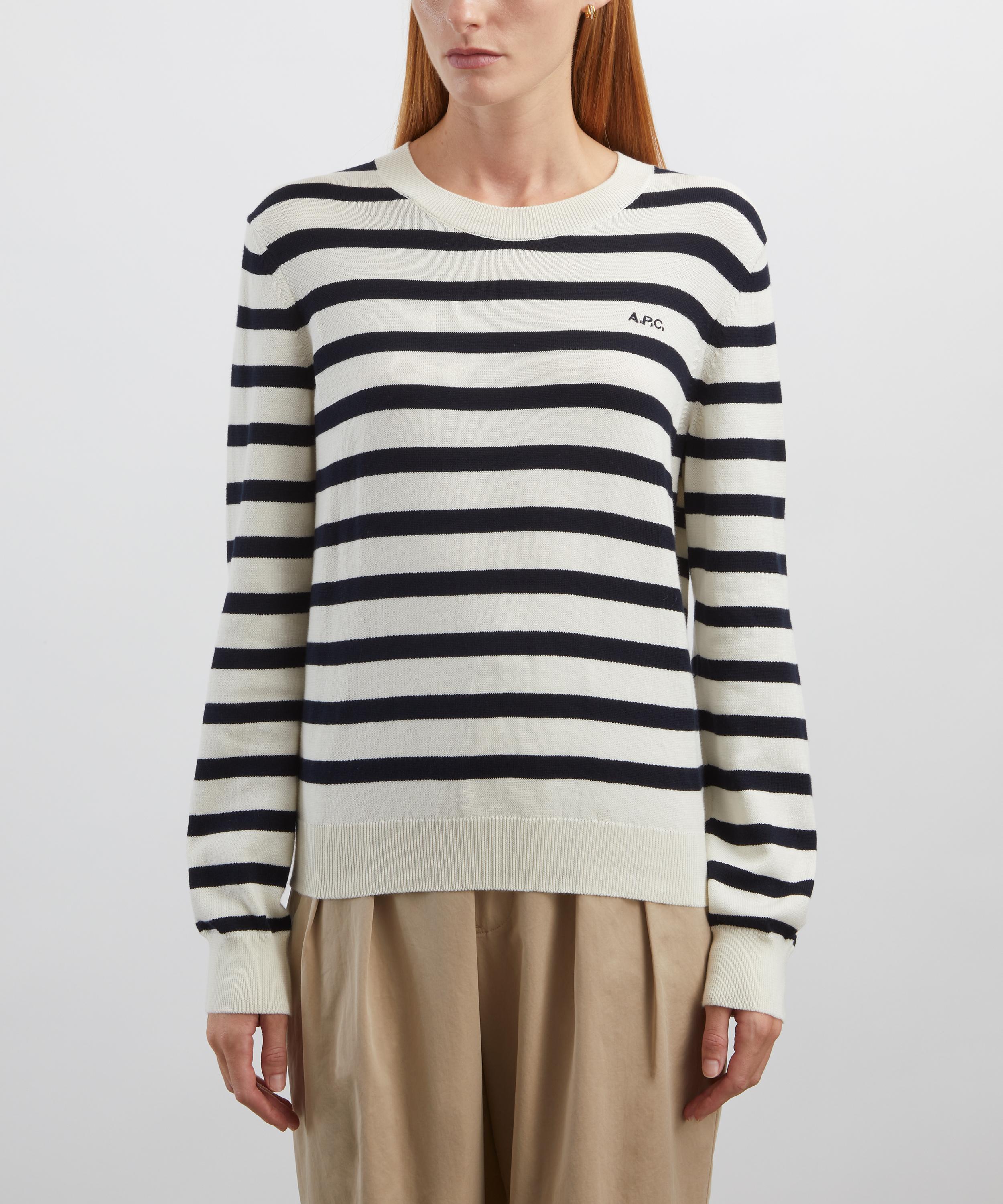 A.P.C. - Josepha Striped Cotton Jumper image number 2