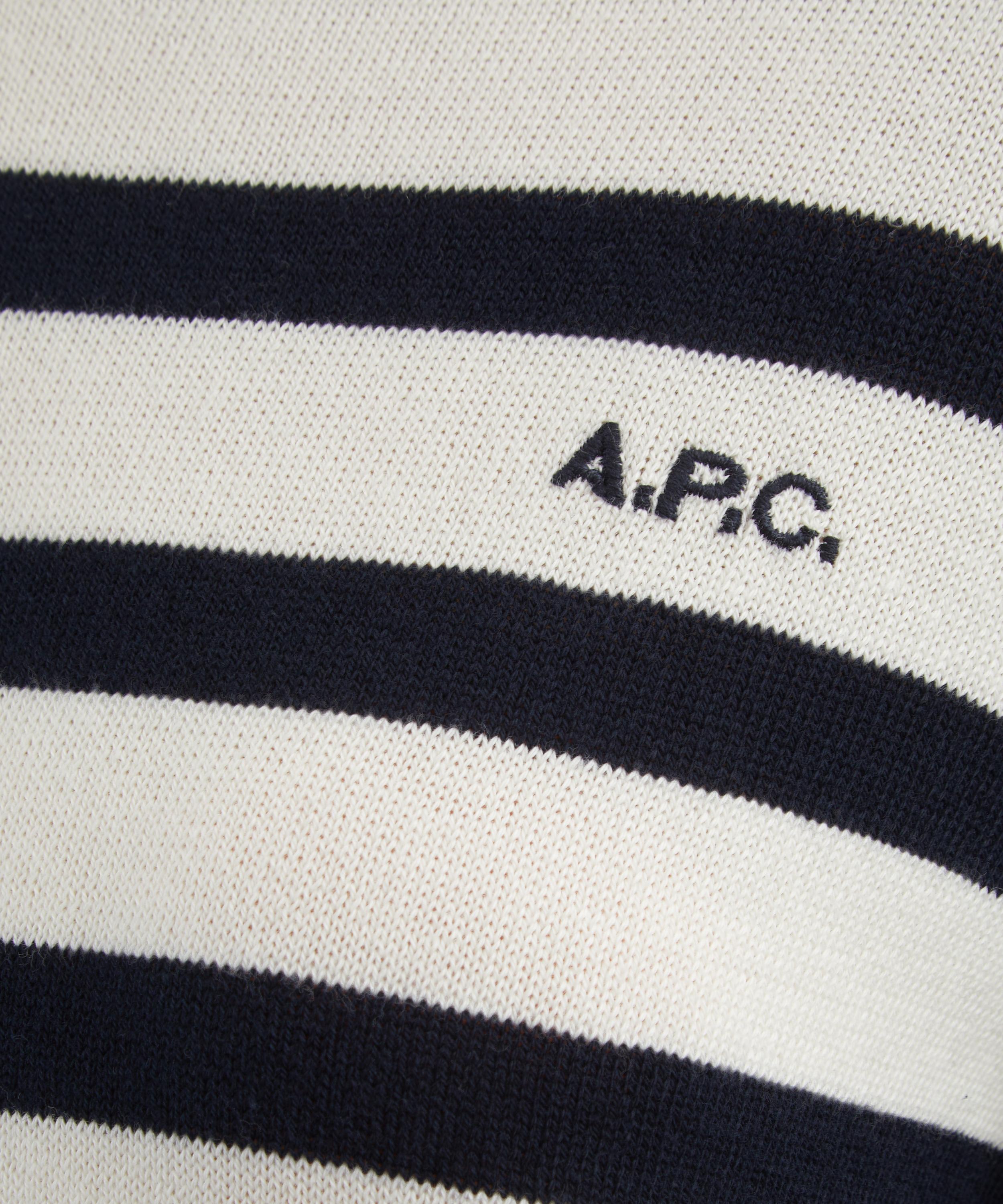 A.P.C. - Josepha Striped Cotton Jumper image number 4