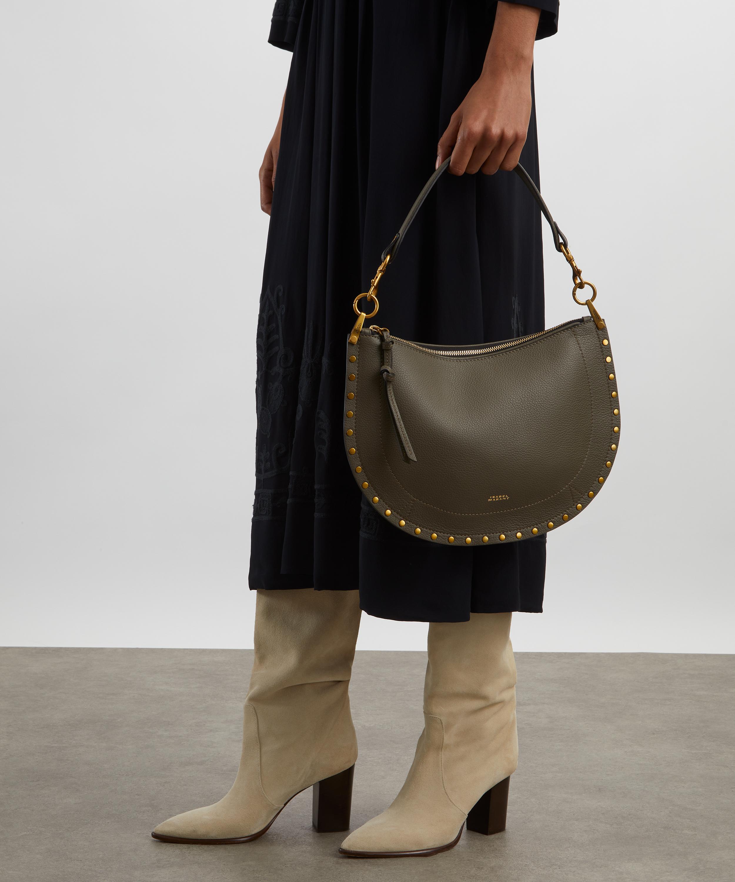 Isabel Marant - Oksan Soft Zip Leather Crossbody Bag image number 1