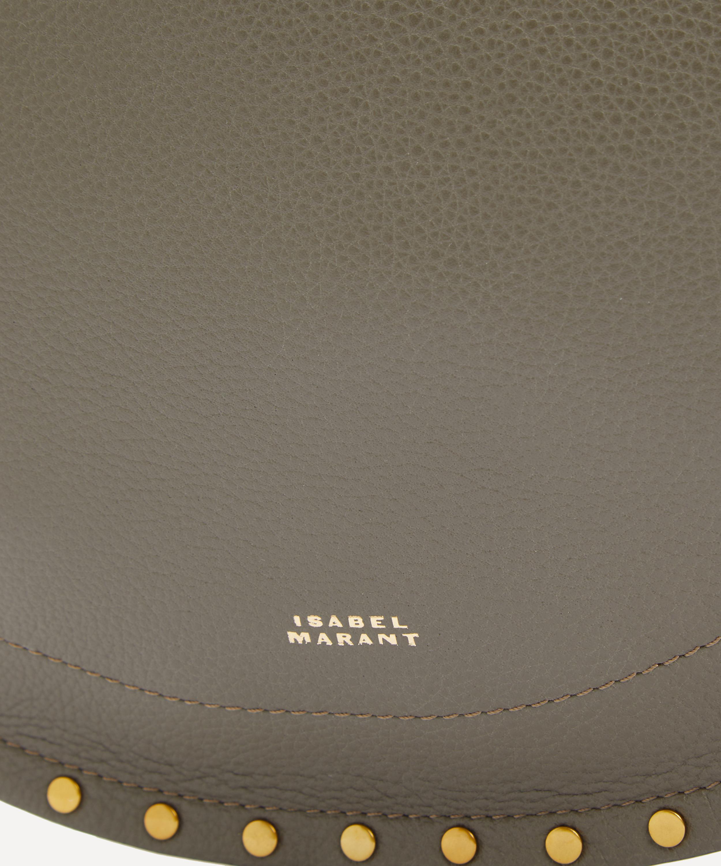 Isabel Marant - Oksan Soft Zip Leather Crossbody Bag image number 4
