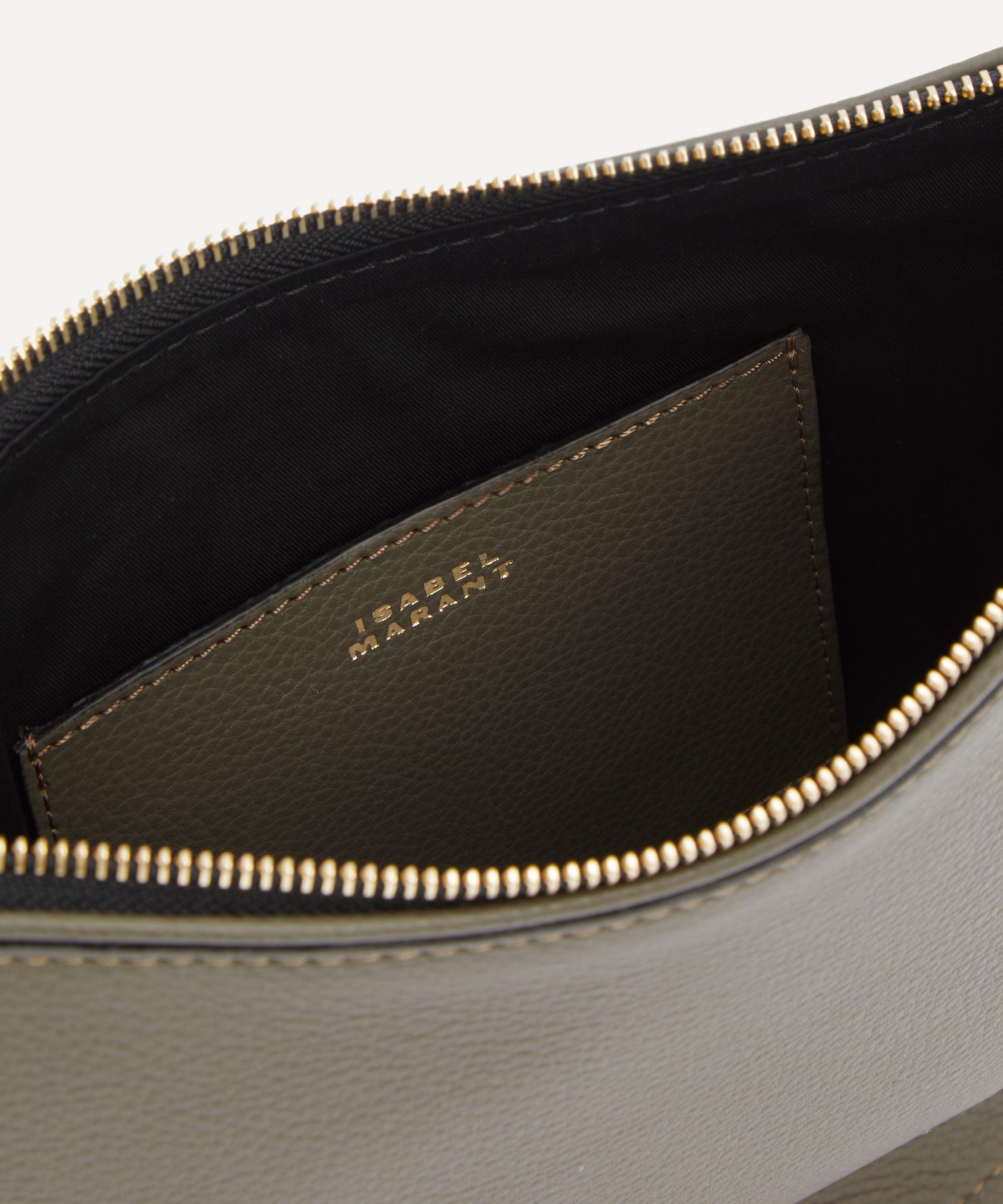 Isabel Marant - Oksan Soft Zip Leather Crossbody Bag image number 5
