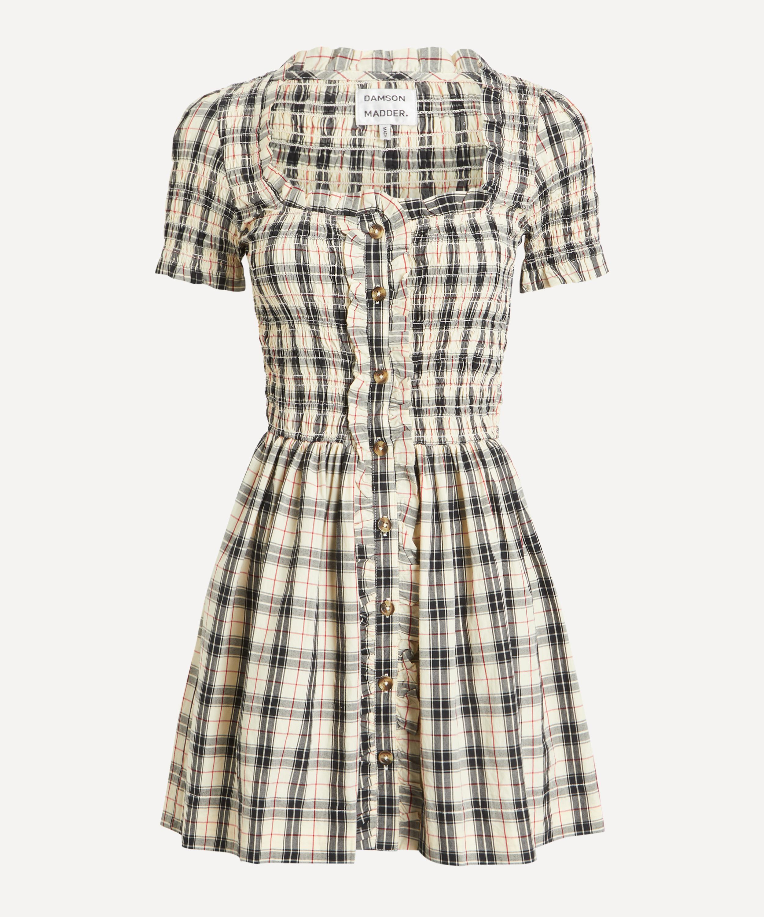 Damson Madder - Mansi Butter Check Mini Dress image number 0