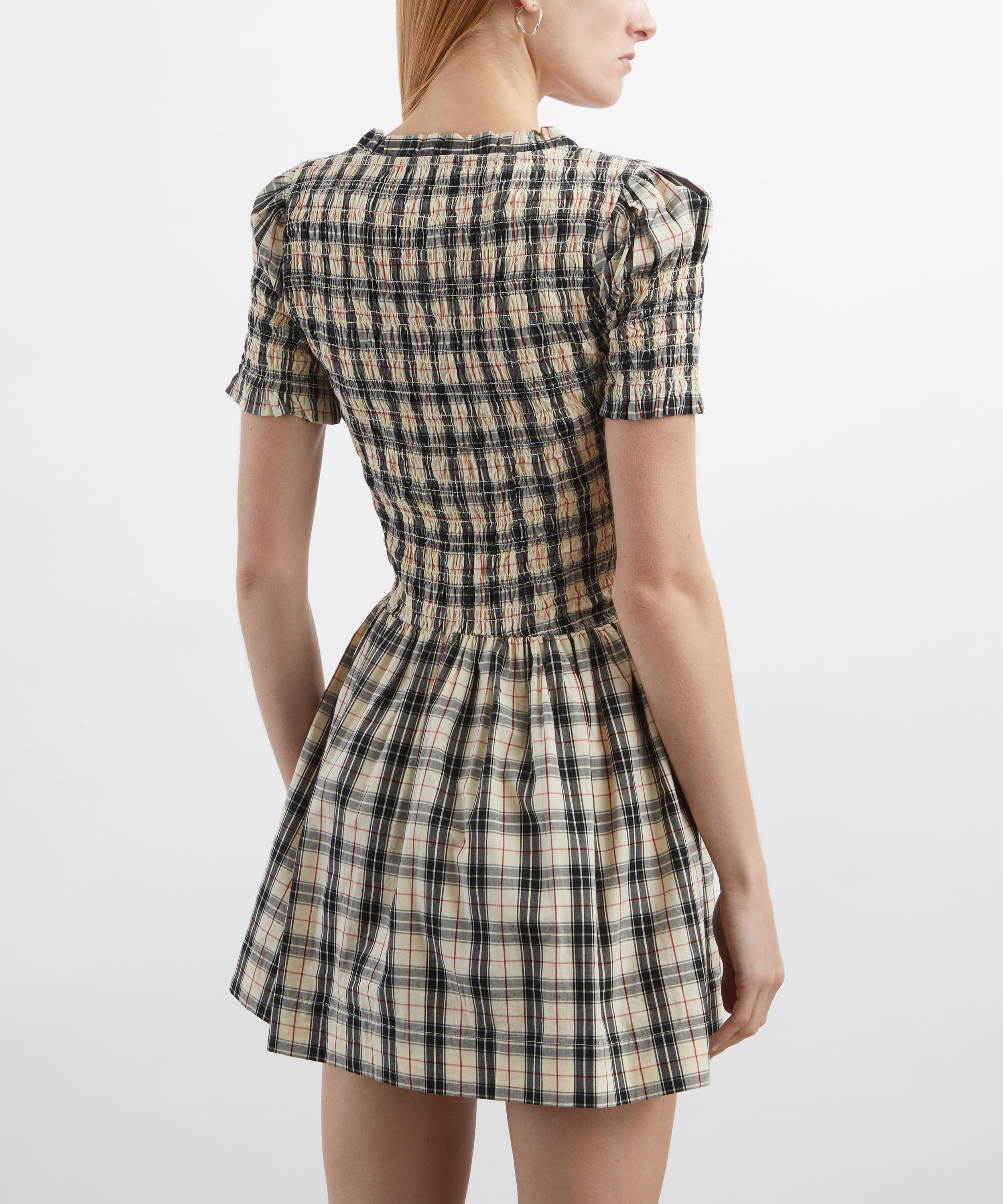 Damson Madder - Mansi Butter Check Mini Dress image number 3