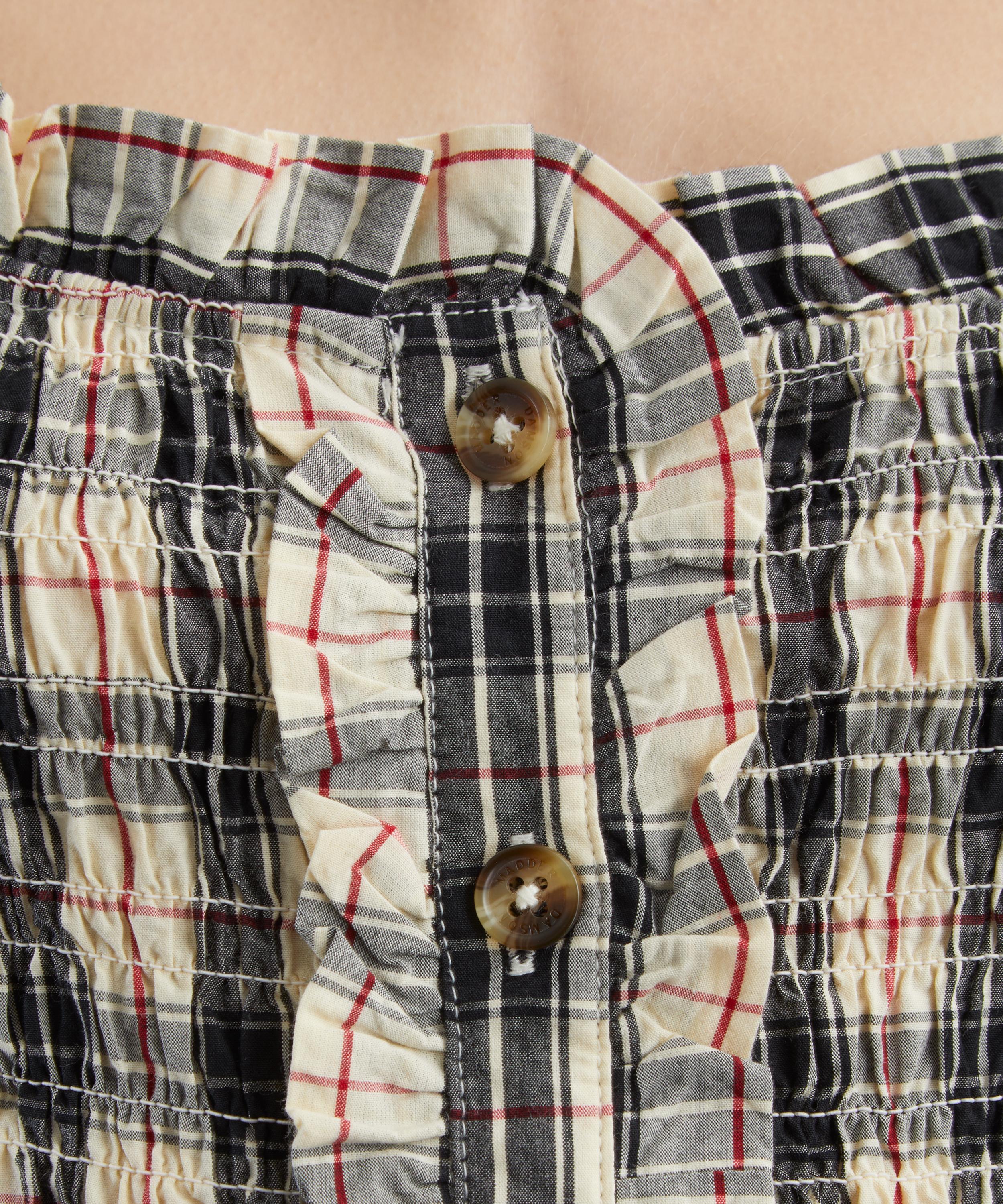 Damson Madder - Mansi Butter Check Mini Dress image number 4