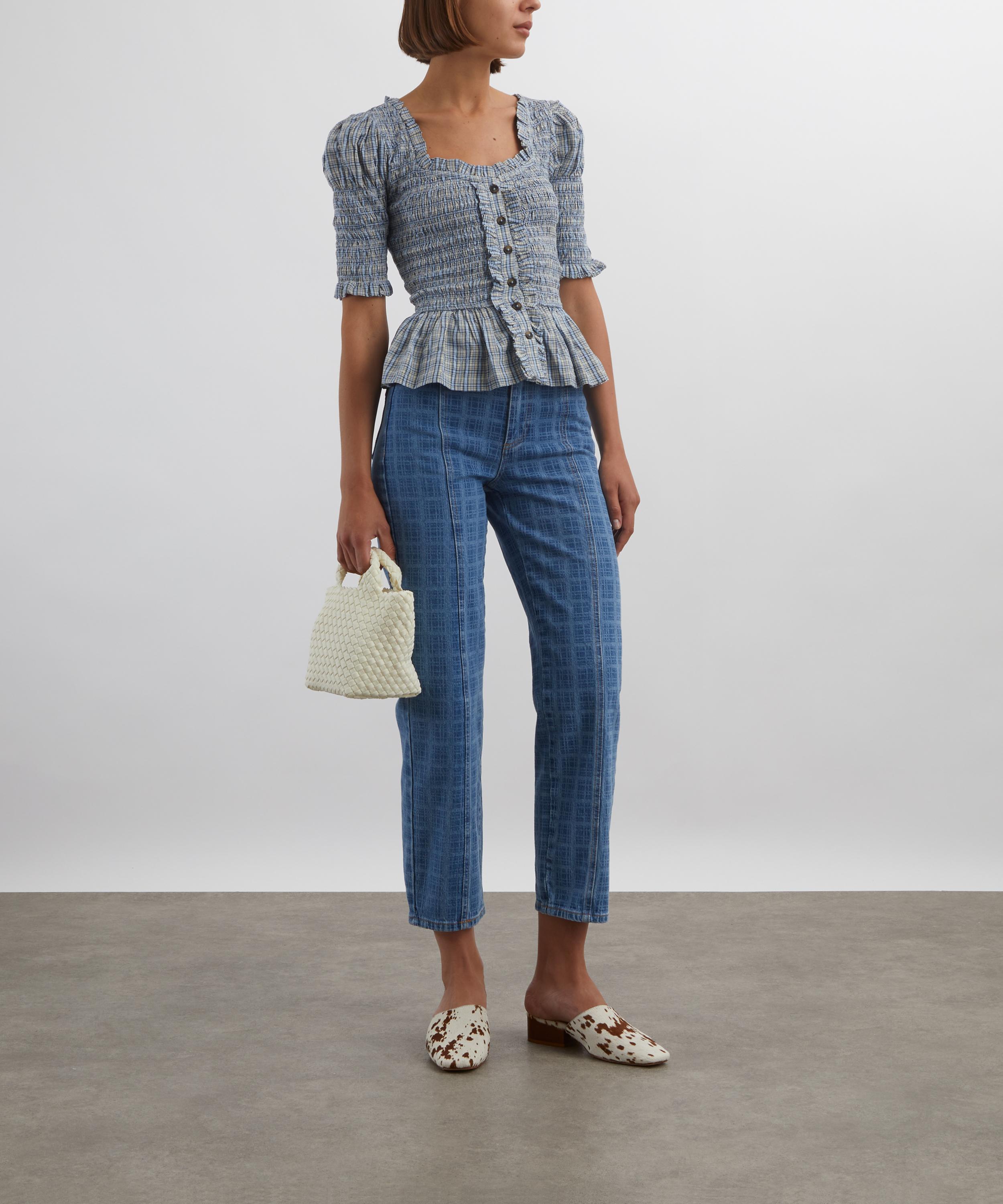 Damson Madder - Tovie Laser Check Jeans image number 1