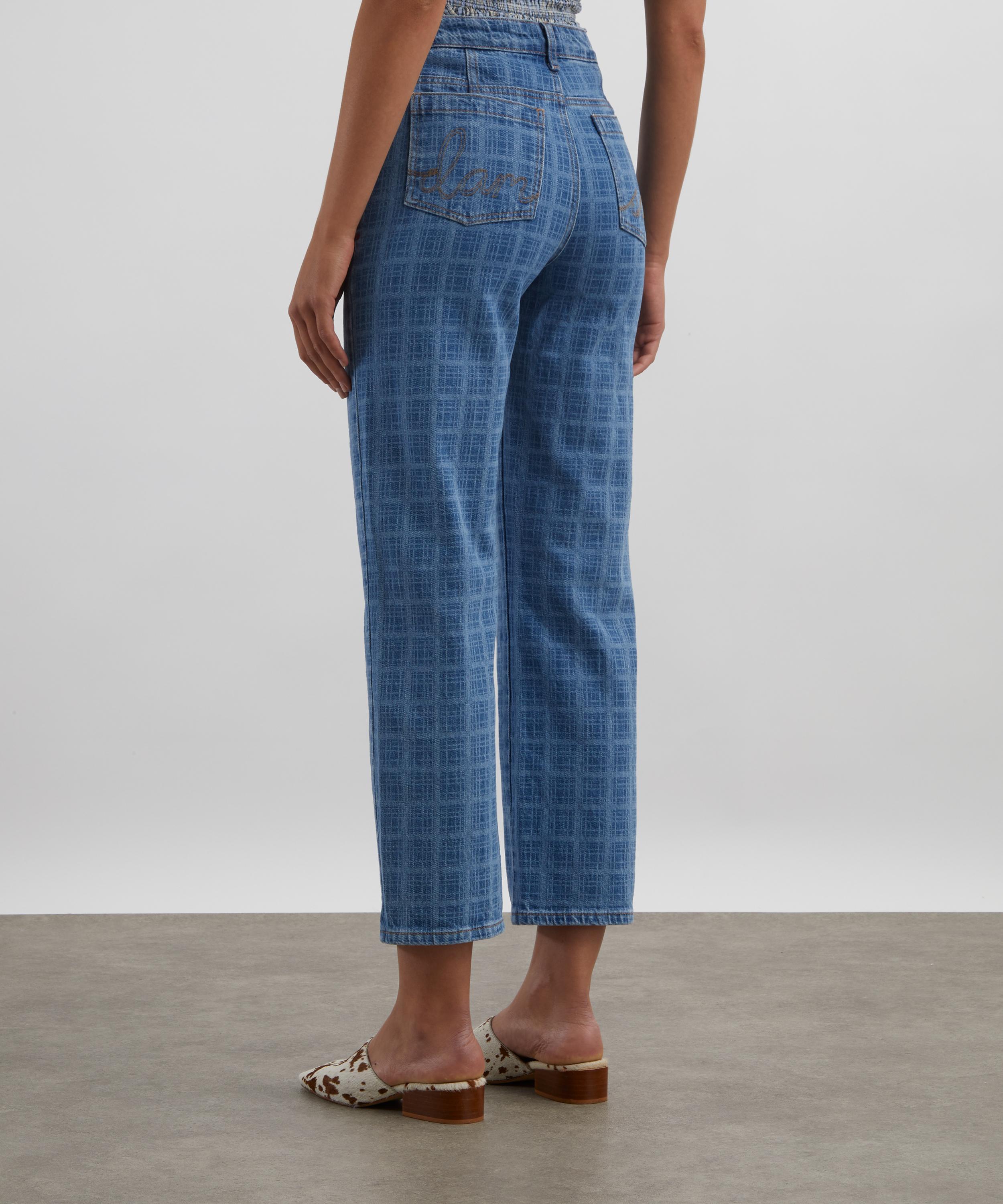 Damson Madder - Tovie Laser Check Jeans image number 3
