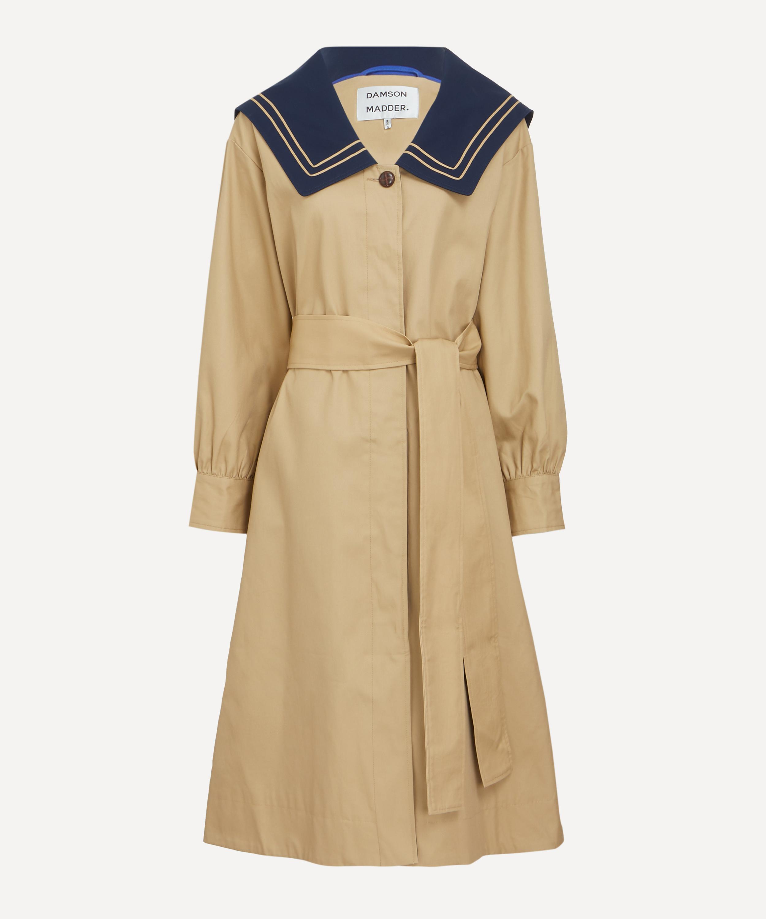 Damson Madder - Ella Navy Tan Trench Coat