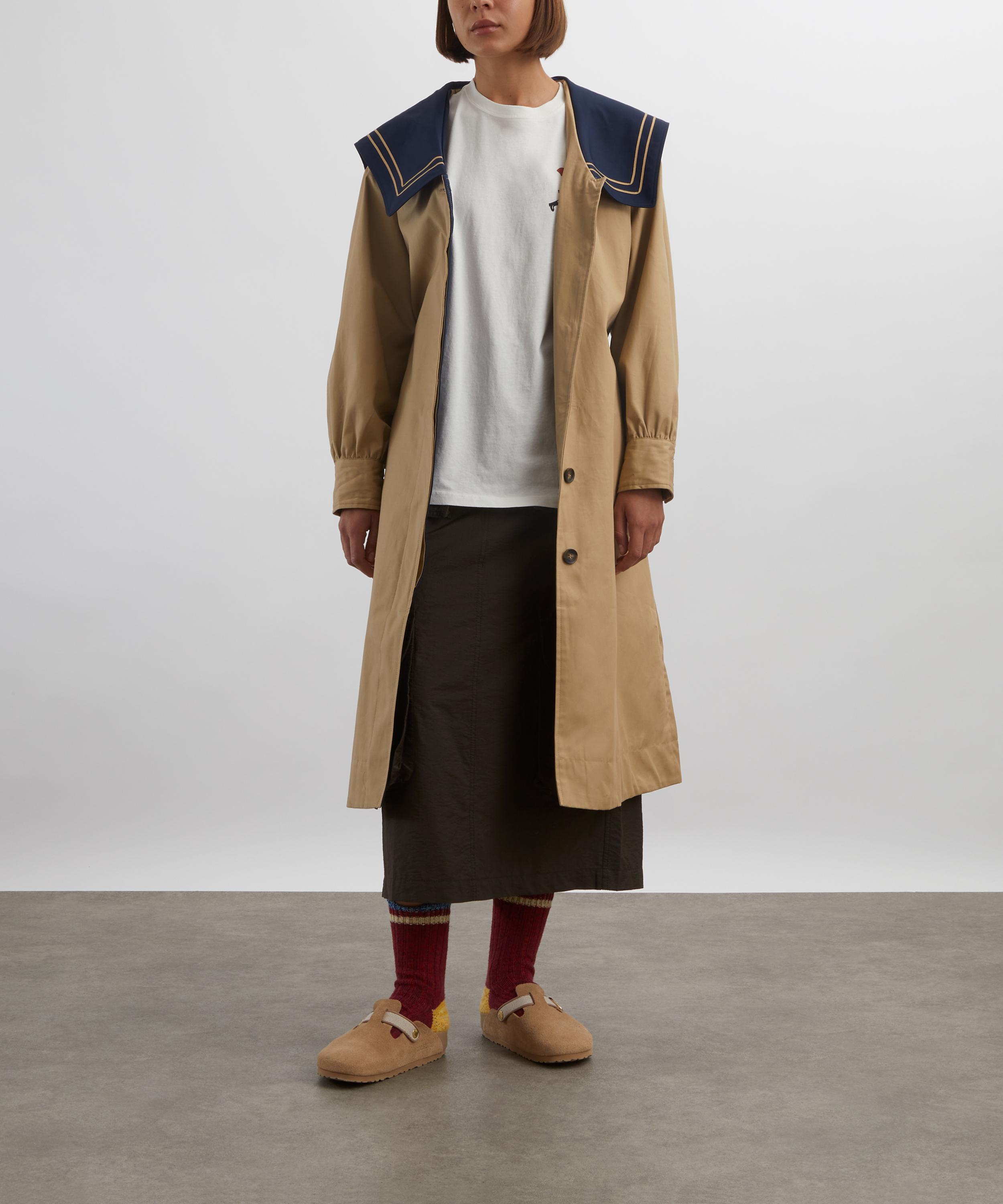 Damson Madder - Ella Navy Tan Trench Coat image number 1