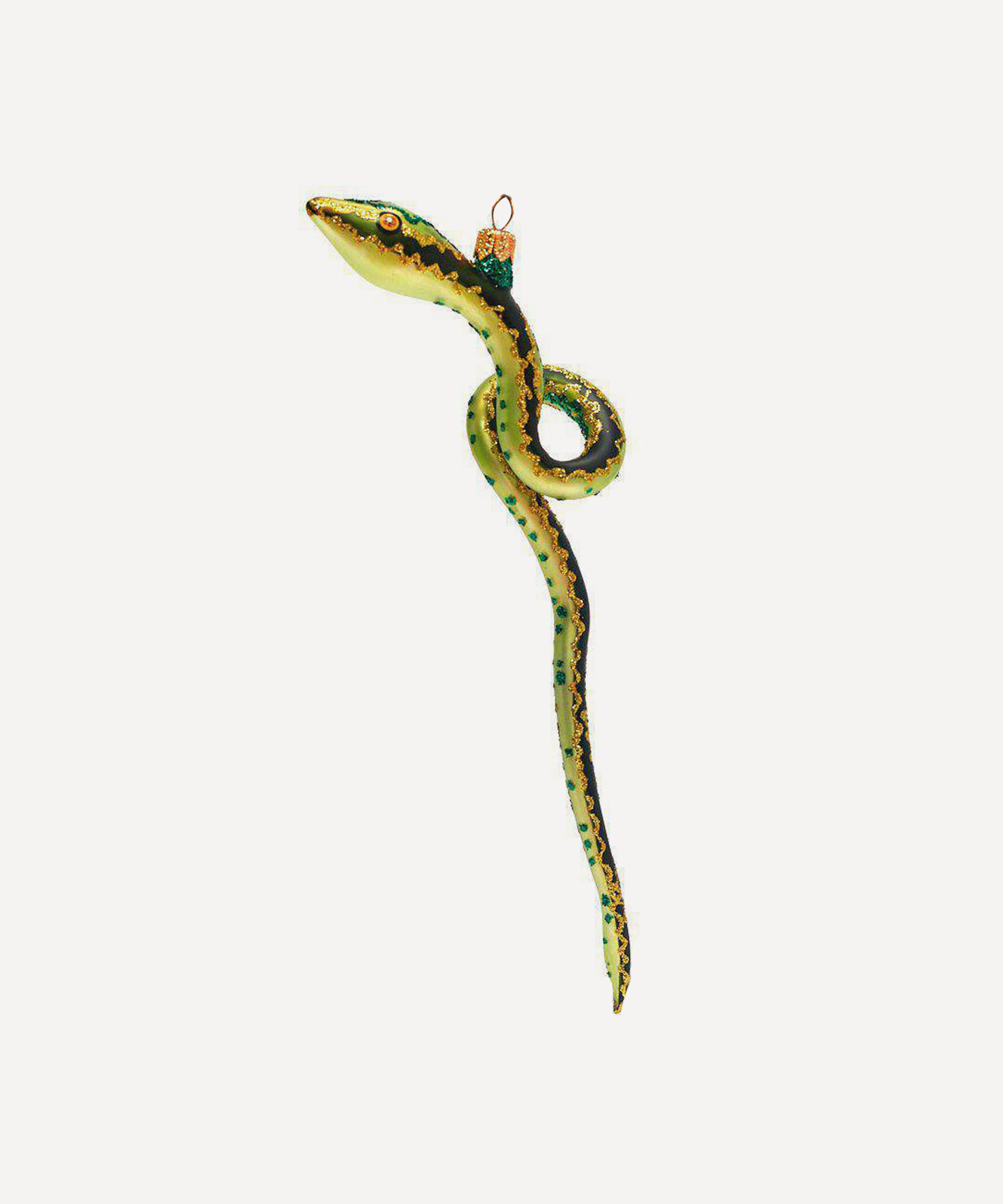 Christmas - Snake Glass Ornament image number 0