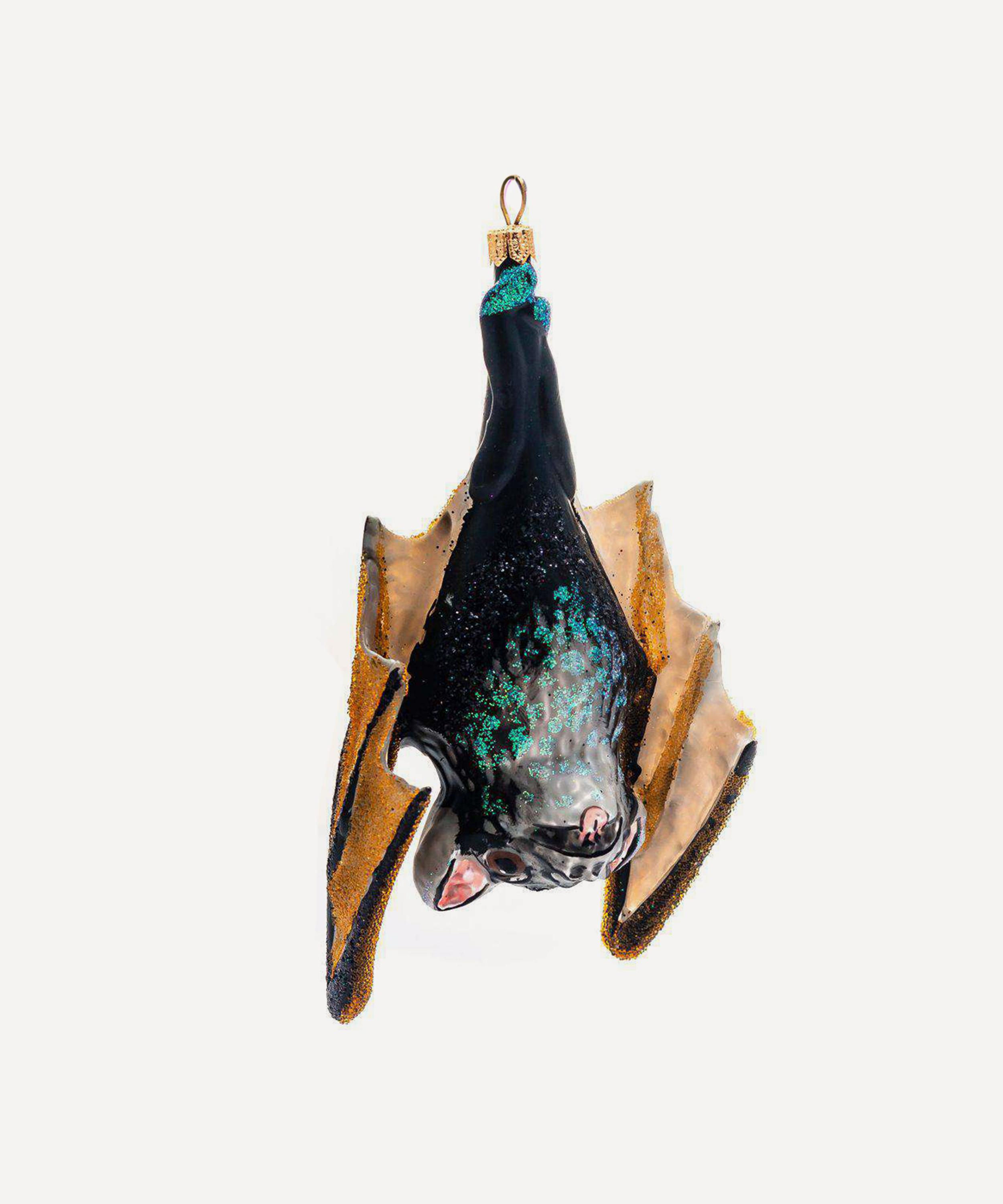 Christmas - Hanging Bat Glass Ornament image number 0