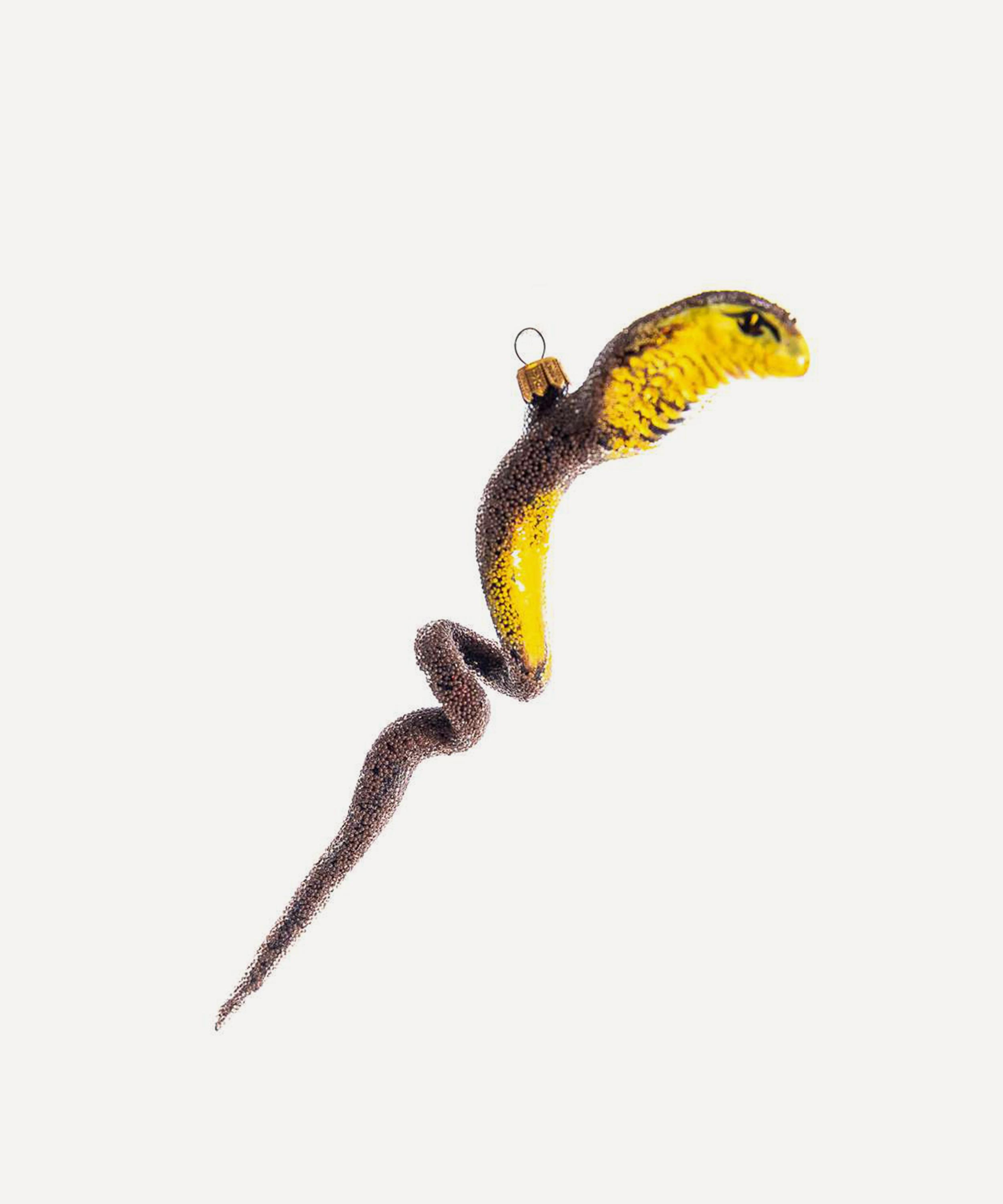 Christmas - Cobra Snake Glass Ornament image number 0