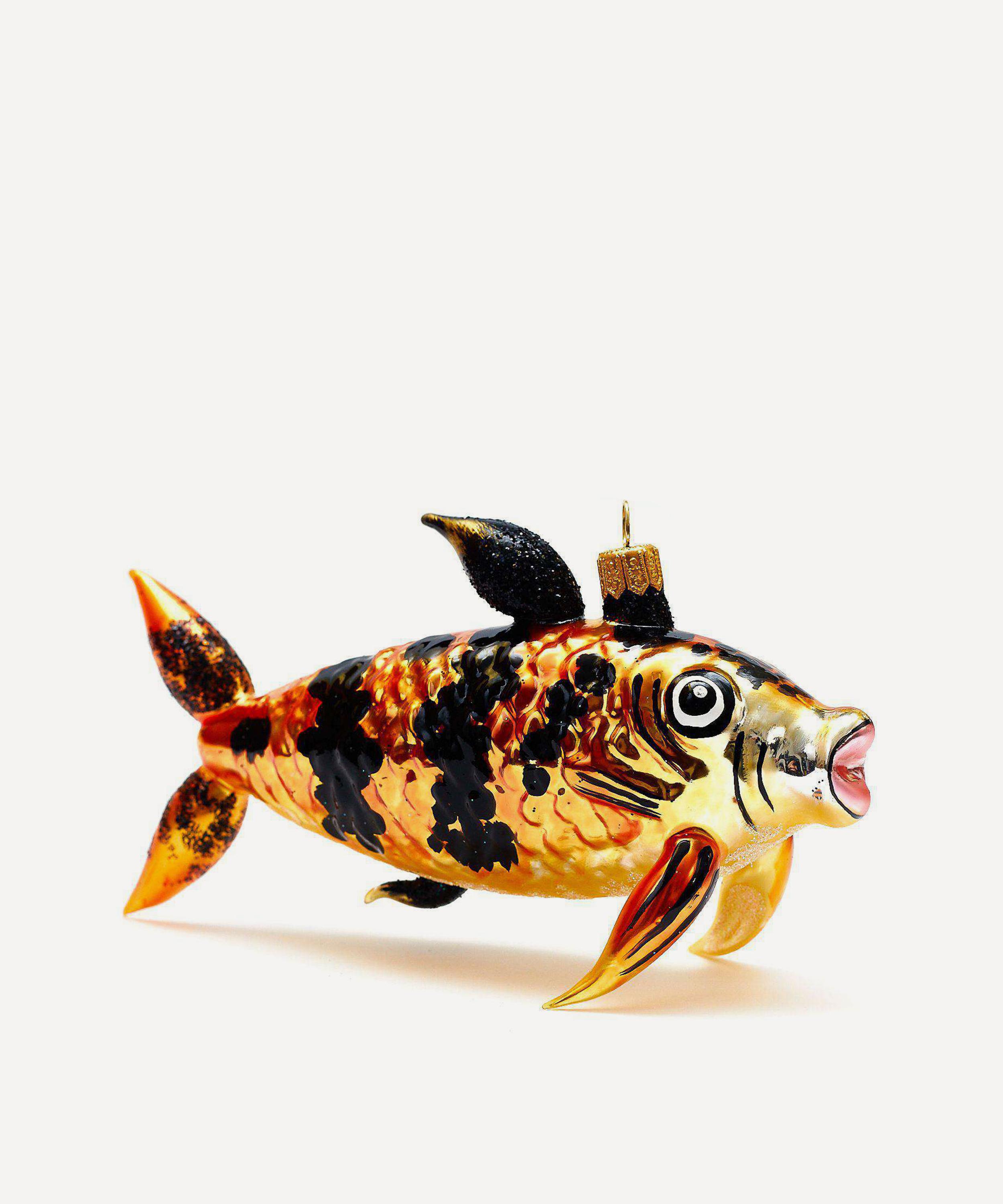 Christmas - Fish Glass Ornament image number 0