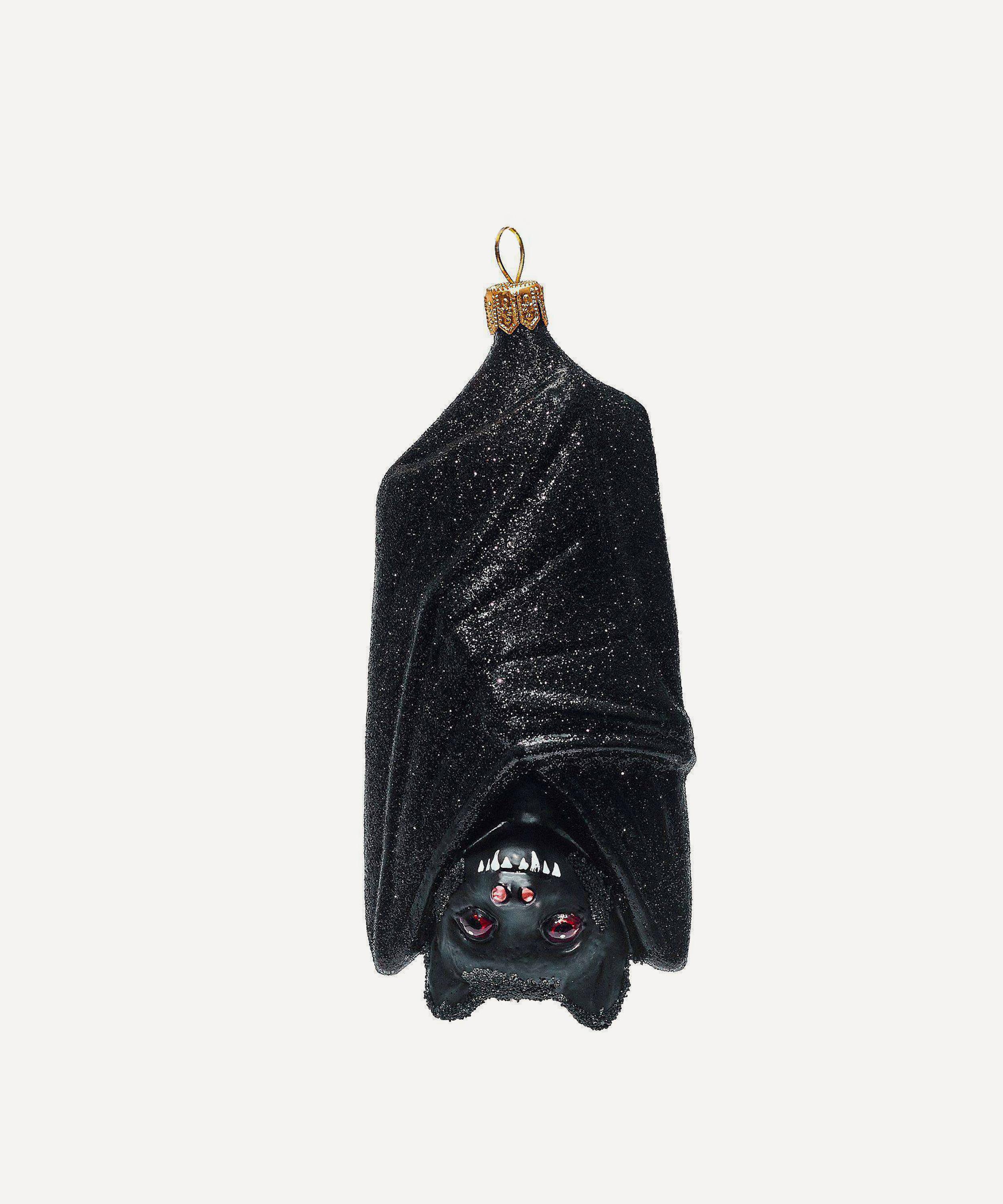Christmas - Hanging Bat Glass Ornament image number 0
