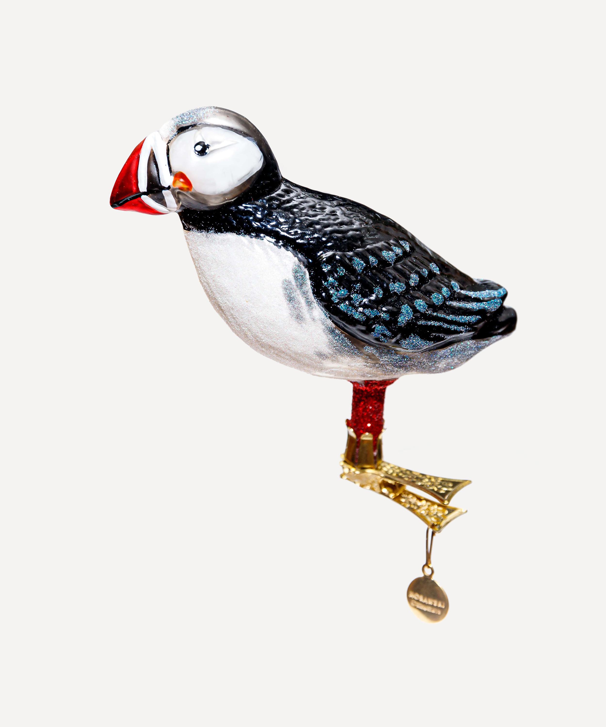 Christmas - Puffin Glass Ornament image number 0