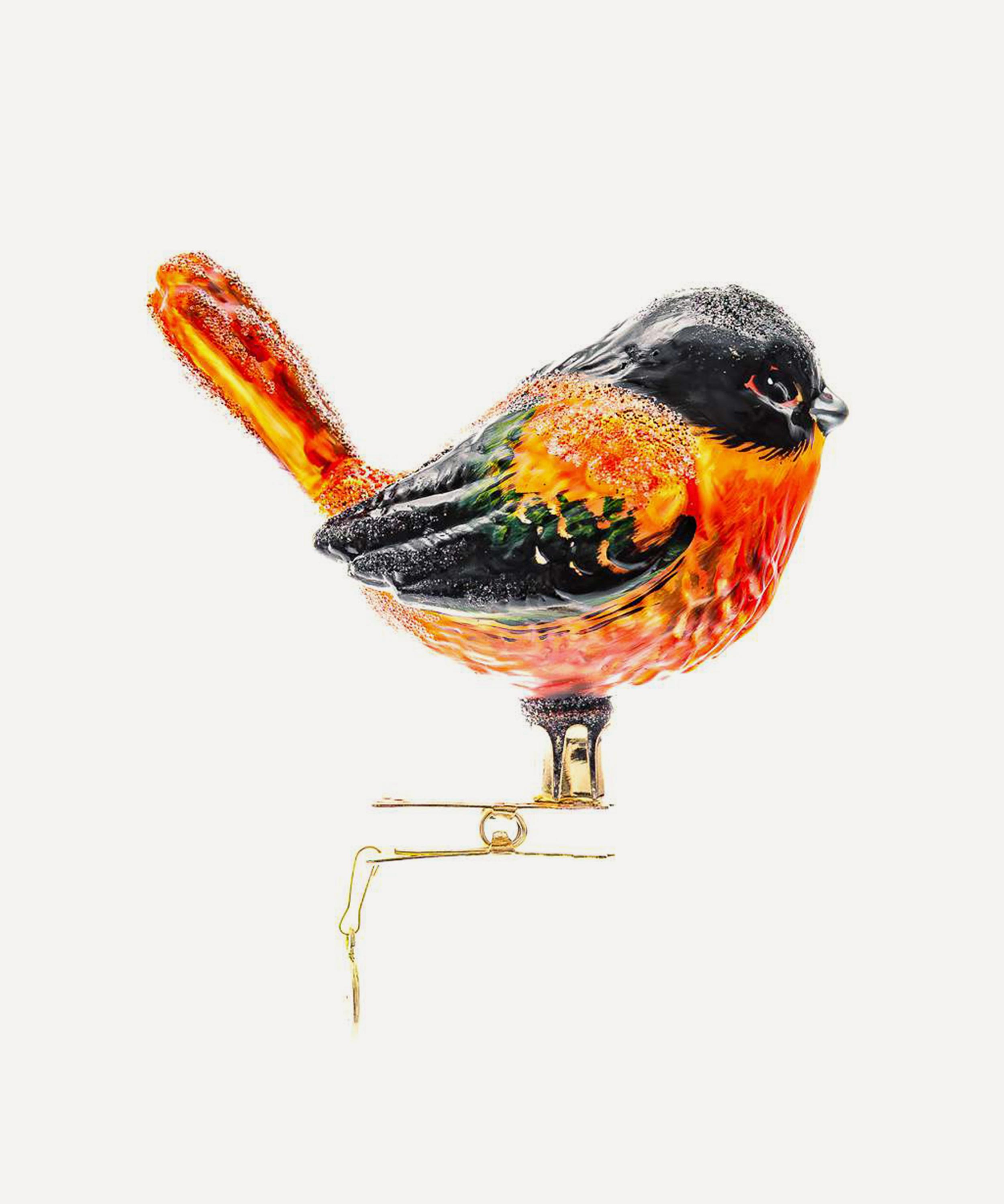 Christmas - Bird with Erected Tail Glass Ornament image number 0