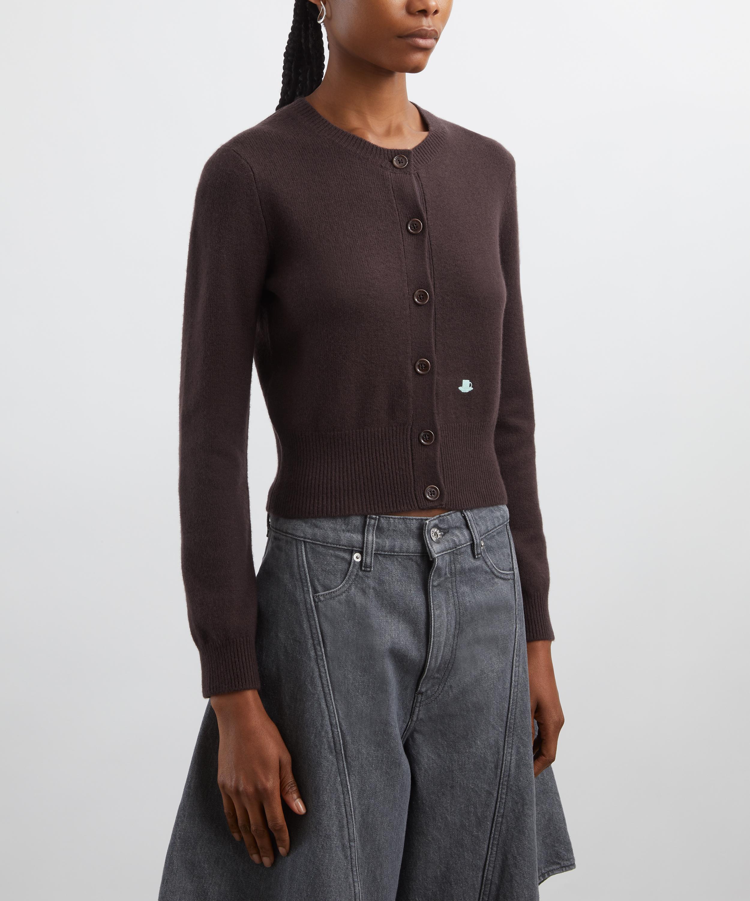 JW Anderson - Contrast Embroidery Wool Cardigan image number 2