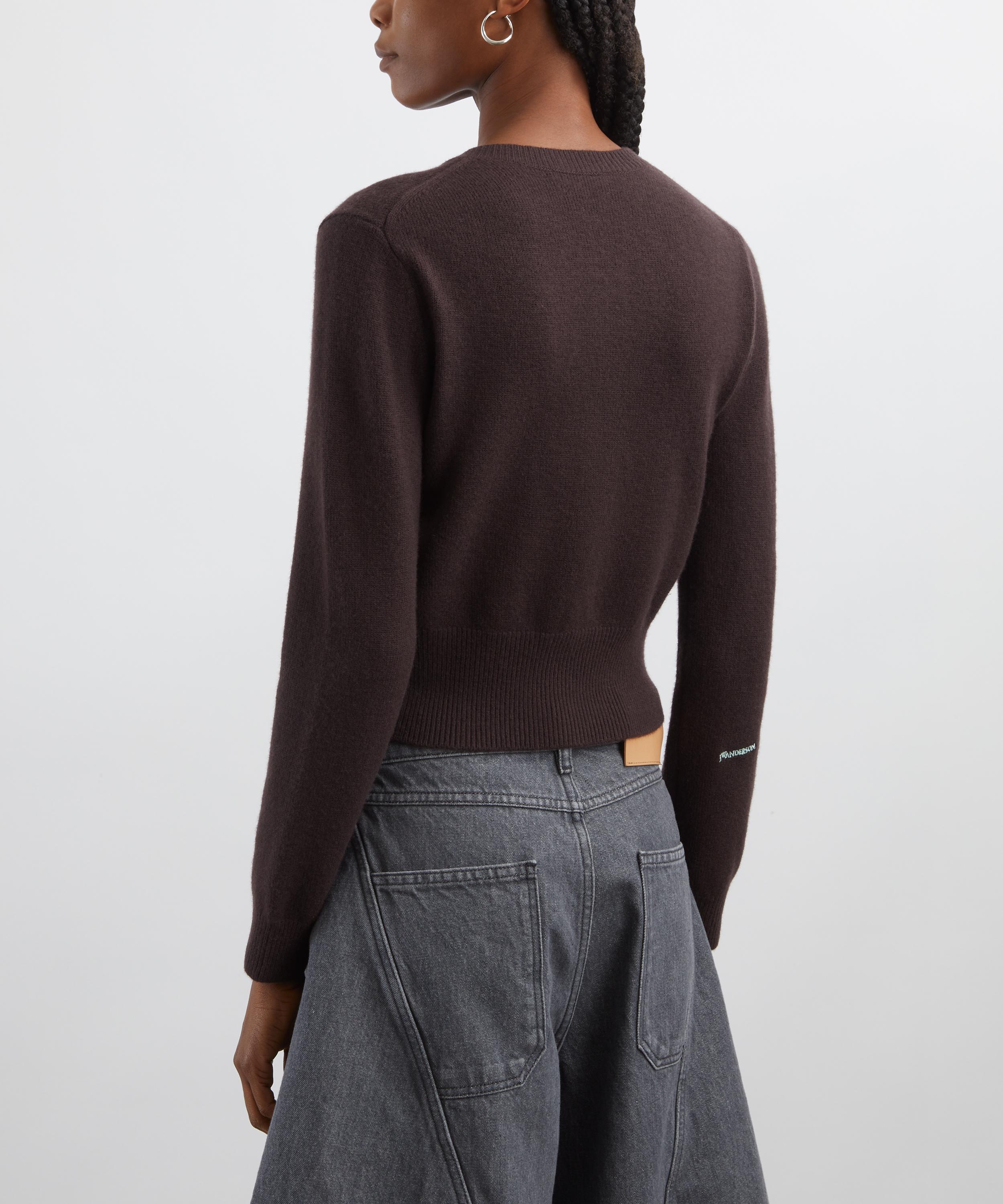 JW Anderson - Contrast Embroidery Wool Cardigan image number 3