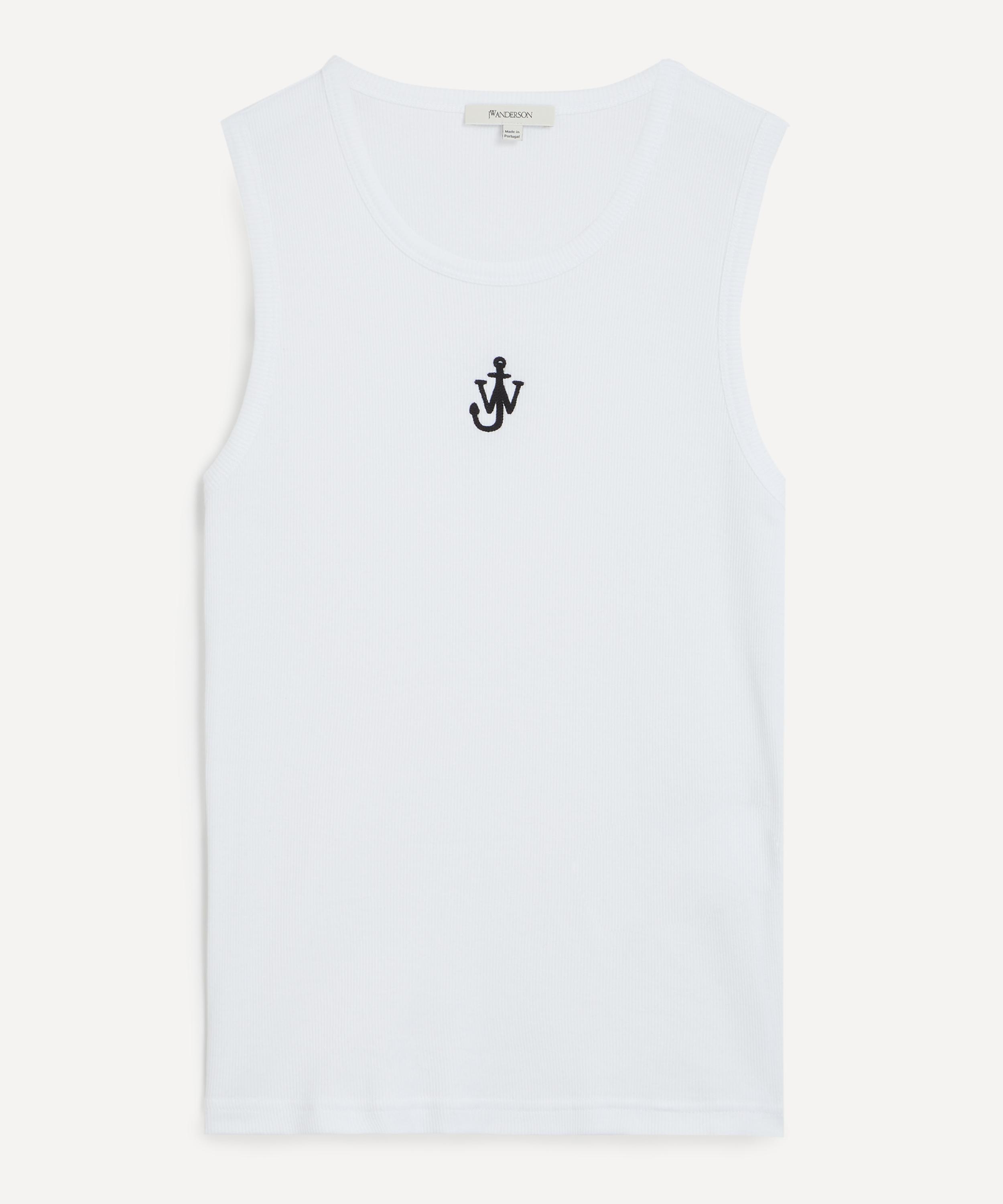 JW Anderson - White Anchor Embroidery Vest