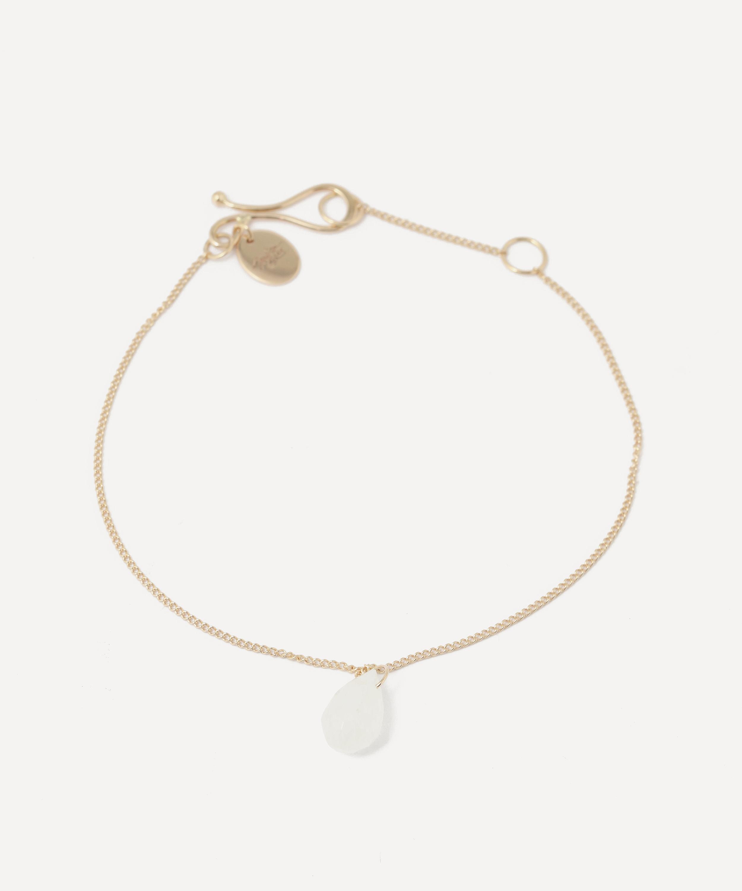 Melissa Joy Manning - 14ct Gold Rainbow Moonstone Bracelet