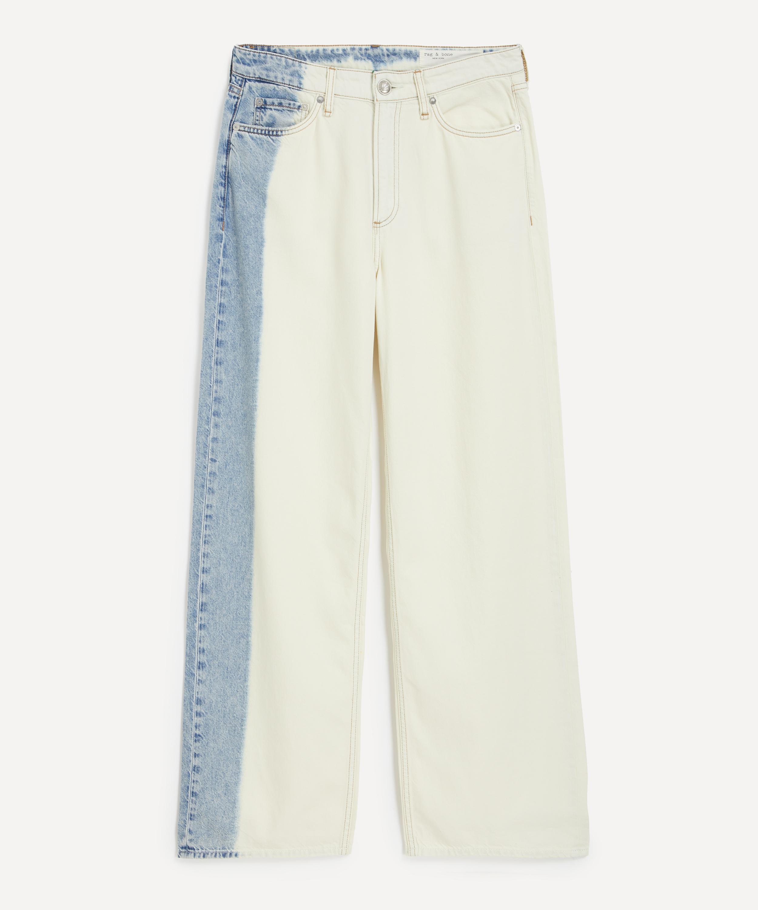 Rag & Bone - Logan Wide-Leg Jeans in Bleach Stripe image number 0