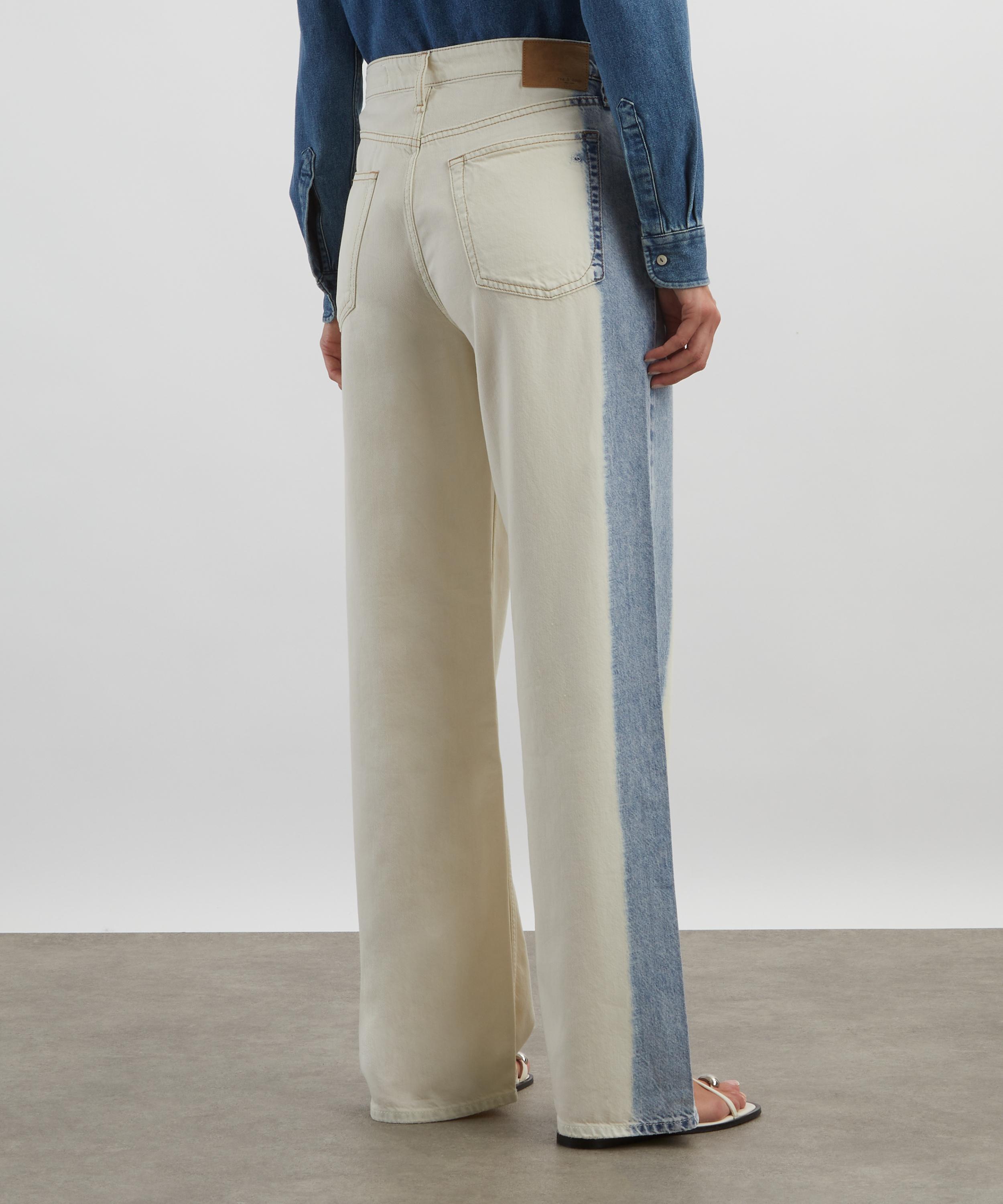 Rag & Bone - Logan Wide-Leg Jeans in Bleach Stripe image number 3